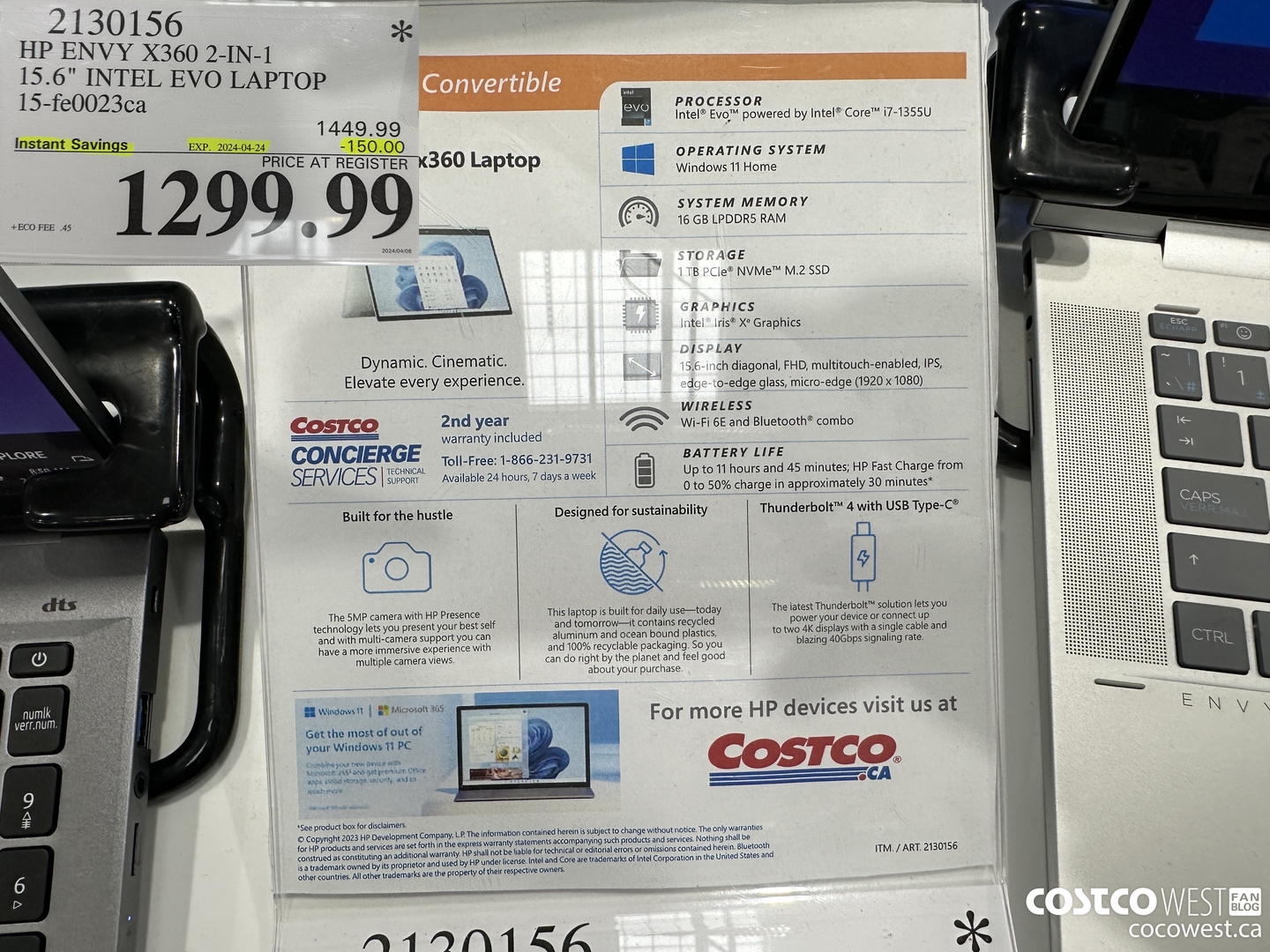 2130156 HP ENVY X360 2-IN-1 15.6