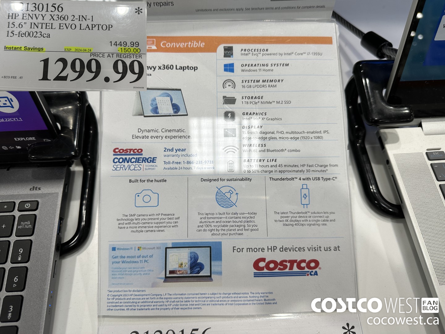 2130156 HP ENVY X360 2-IN-1 15.6