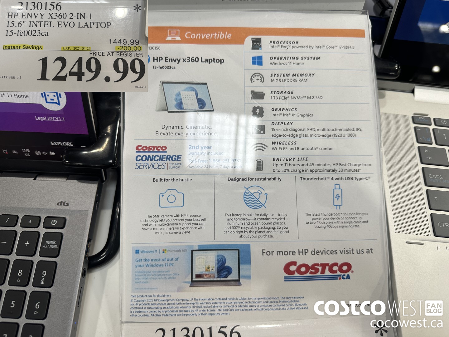 2130156 HP ENVY X360 2-IN-1 15.6