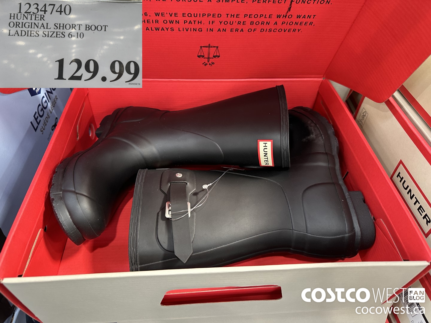 1234740 HUNTER ORIGINAL SHORT BOOT LADIES SIZES 6-10 $129.99