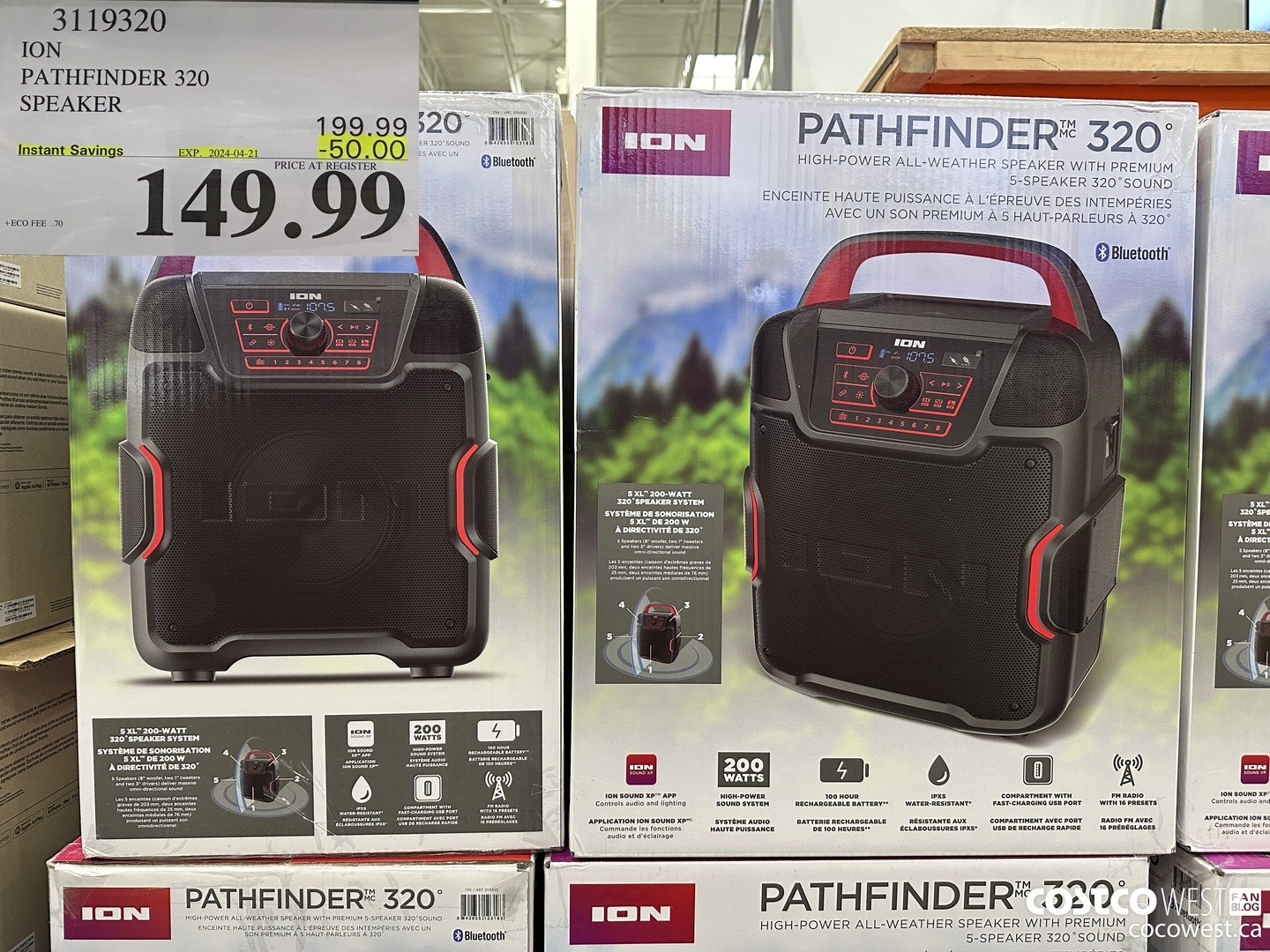 3119320 ION PATHFINDER 320 SPEAKER ($50.00 INSTANT SAVINGS EXPIRES ON 2024-04-21) $149.99