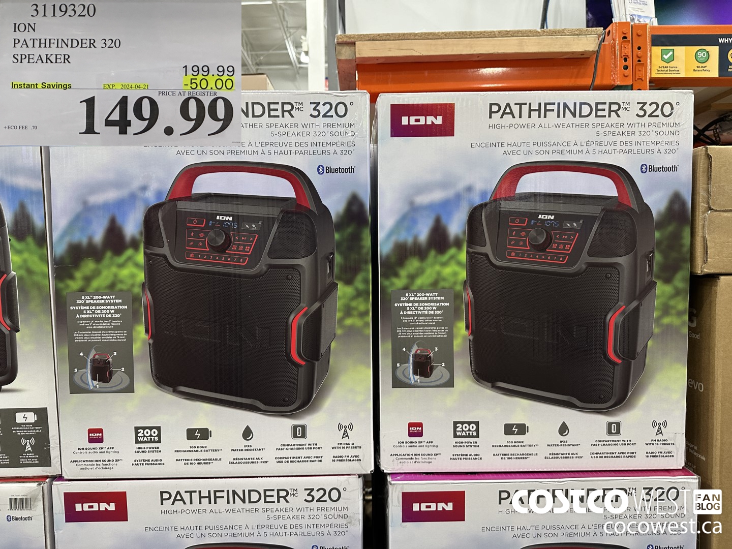3119320 ION PATHFINDER 320 SPEAKER ($50.00 INSTANT SAVINGS EXPIRES ON 2024-04-21) $149.99