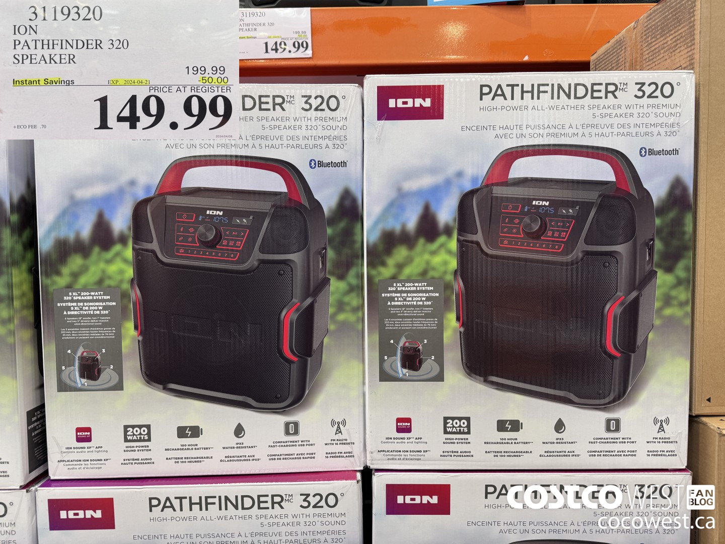 3119320 ION PATHFINDER 320 SPEAKER ($50.00 INSTANT SAVINGS EXPIRES ON 2024-04-21) $149.99