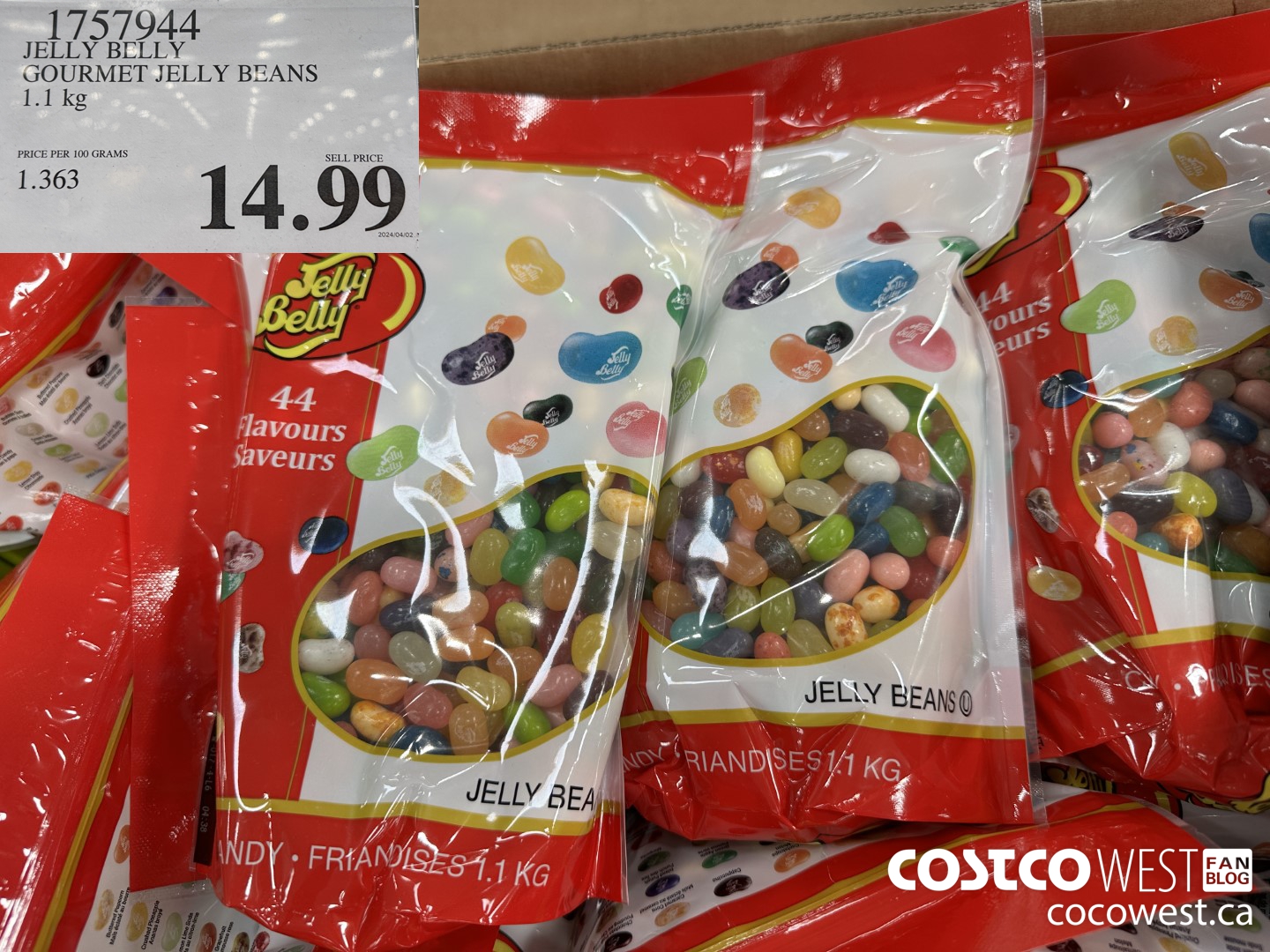 1757944 JELLY BELLY GOURMET JELLY BEANS 1.1 kg $14.99