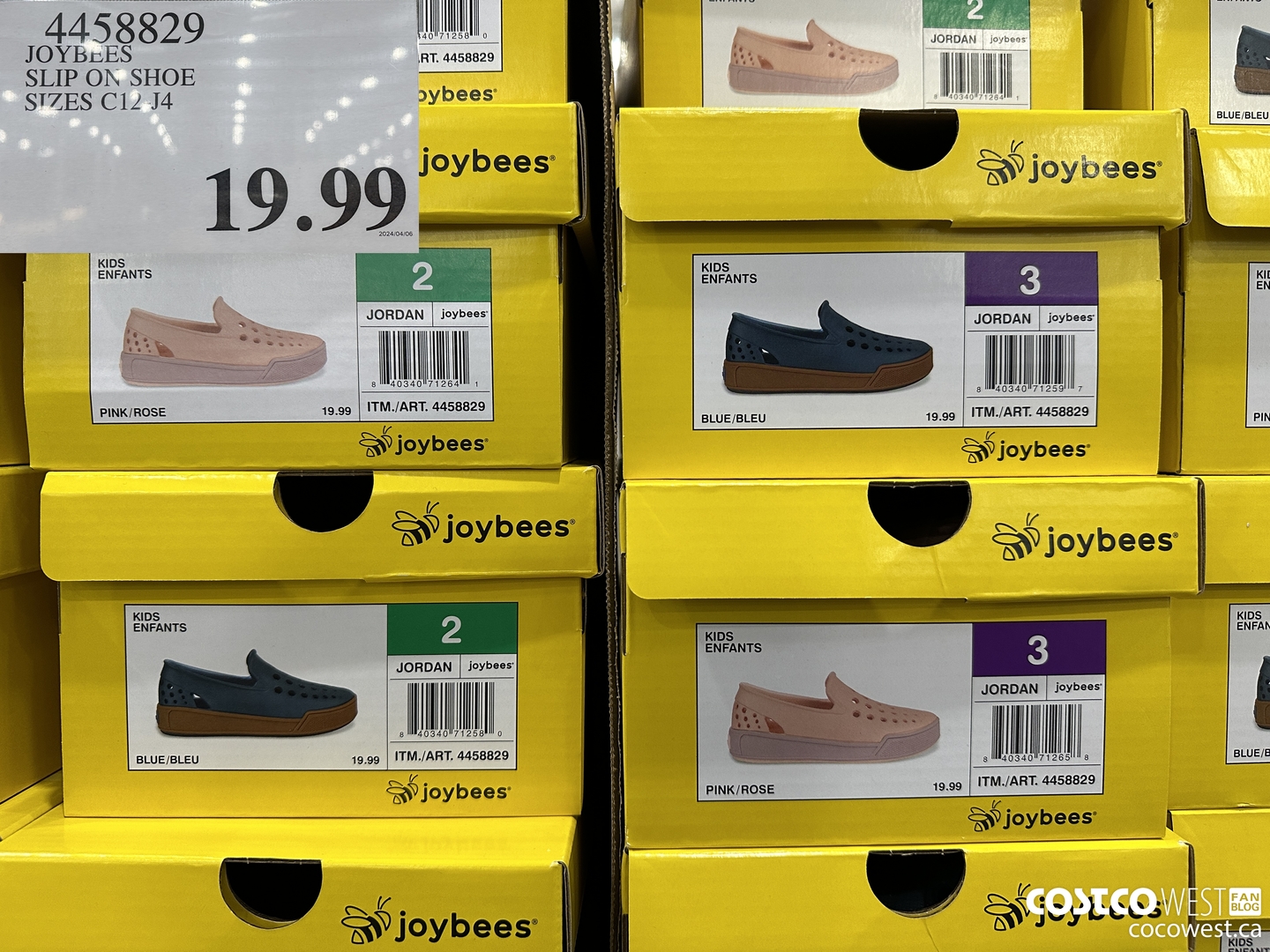 4458829 JOYBEES SKIP ON SHOE SIZES C12-J4  $19.99