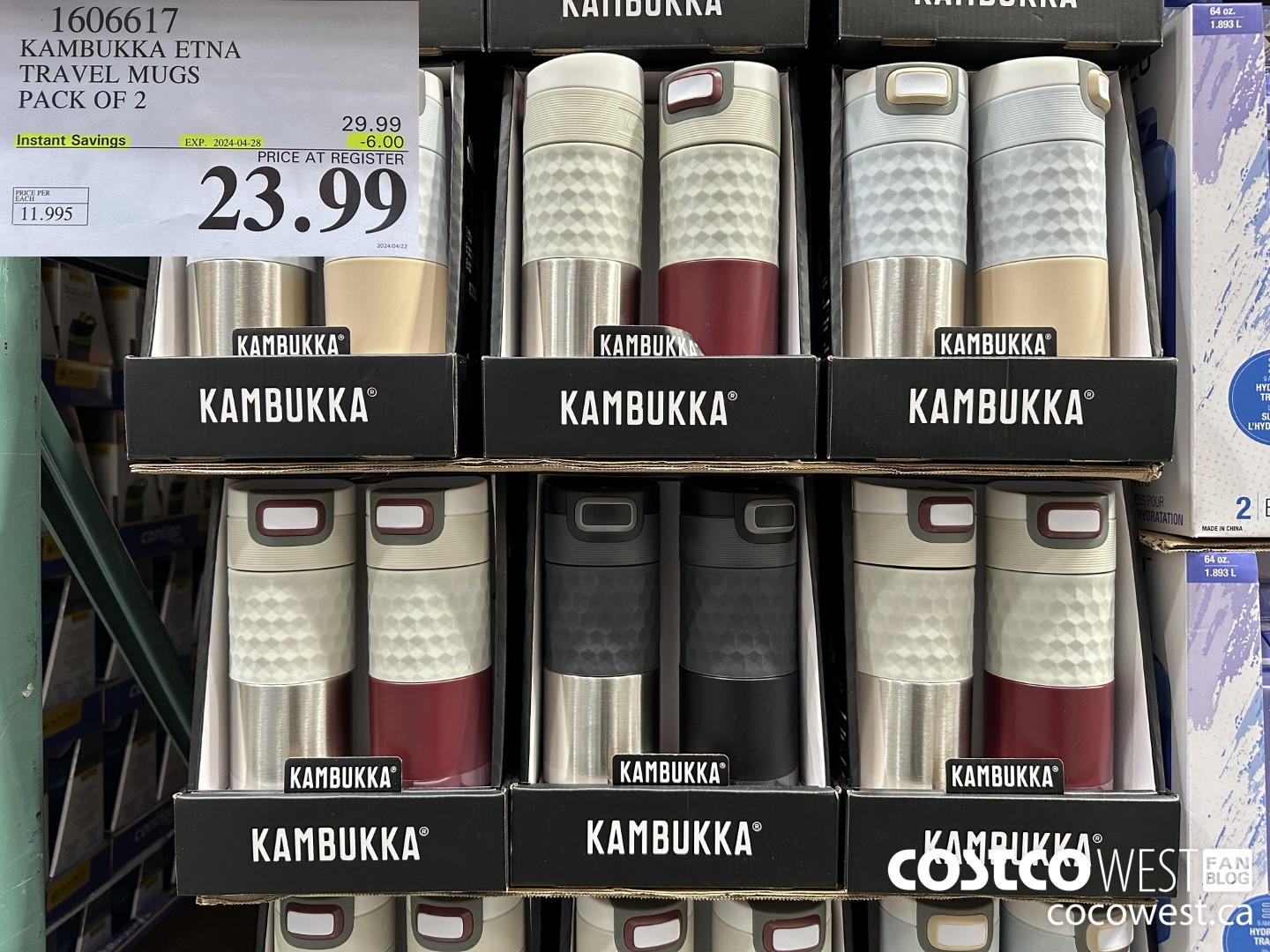 1606617 KAMBUKKA ETNA TRAVEL MUGS PACK OF 2 ($6.00 INSTANT SAVINGS EXPIRES ON 2024-04-28) $23.99