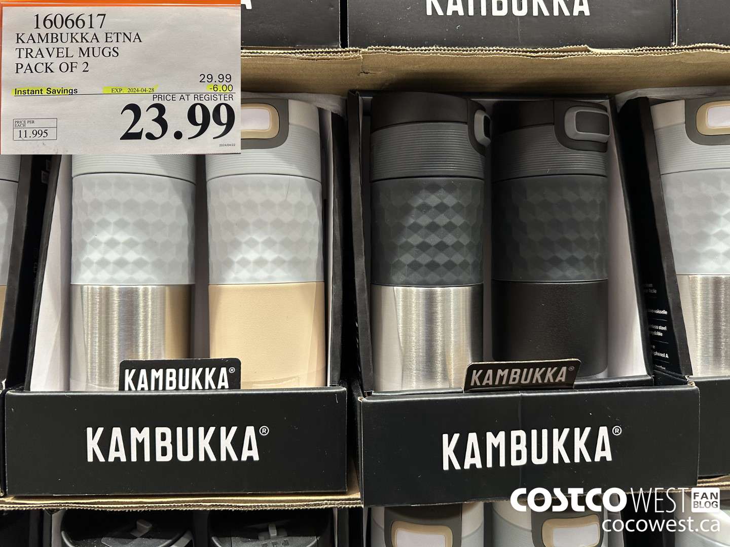 1606617 KAMBUKKA ETNA TRAVEL MUGS PACK OF 2 ($6.00 INSTANT SAVINGS EXPIRES ON 2024-04-28) $23.99