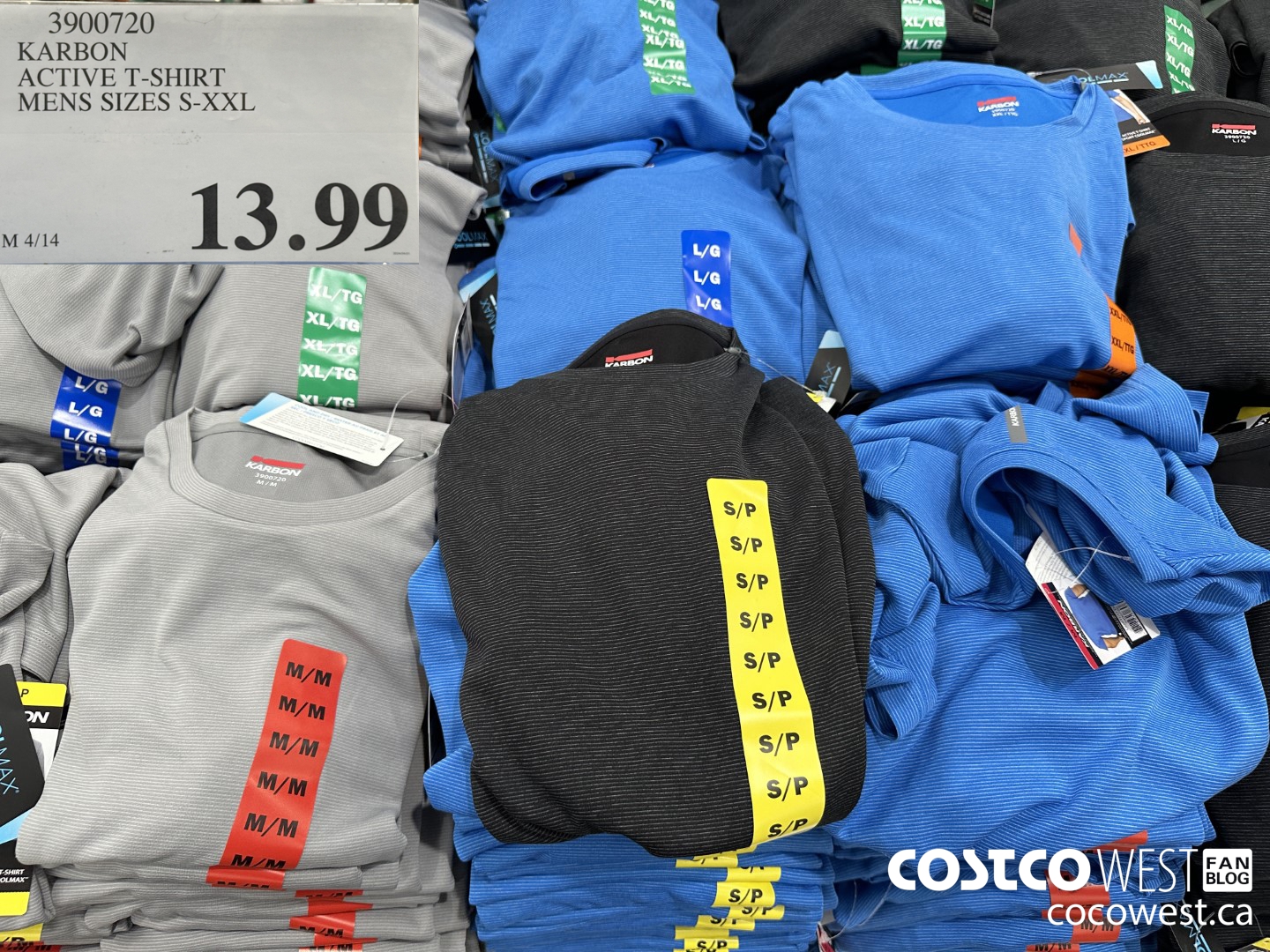 3900720 KARBON ACTIVE T-SHIRT MENS SIZES S-XXL $13.99