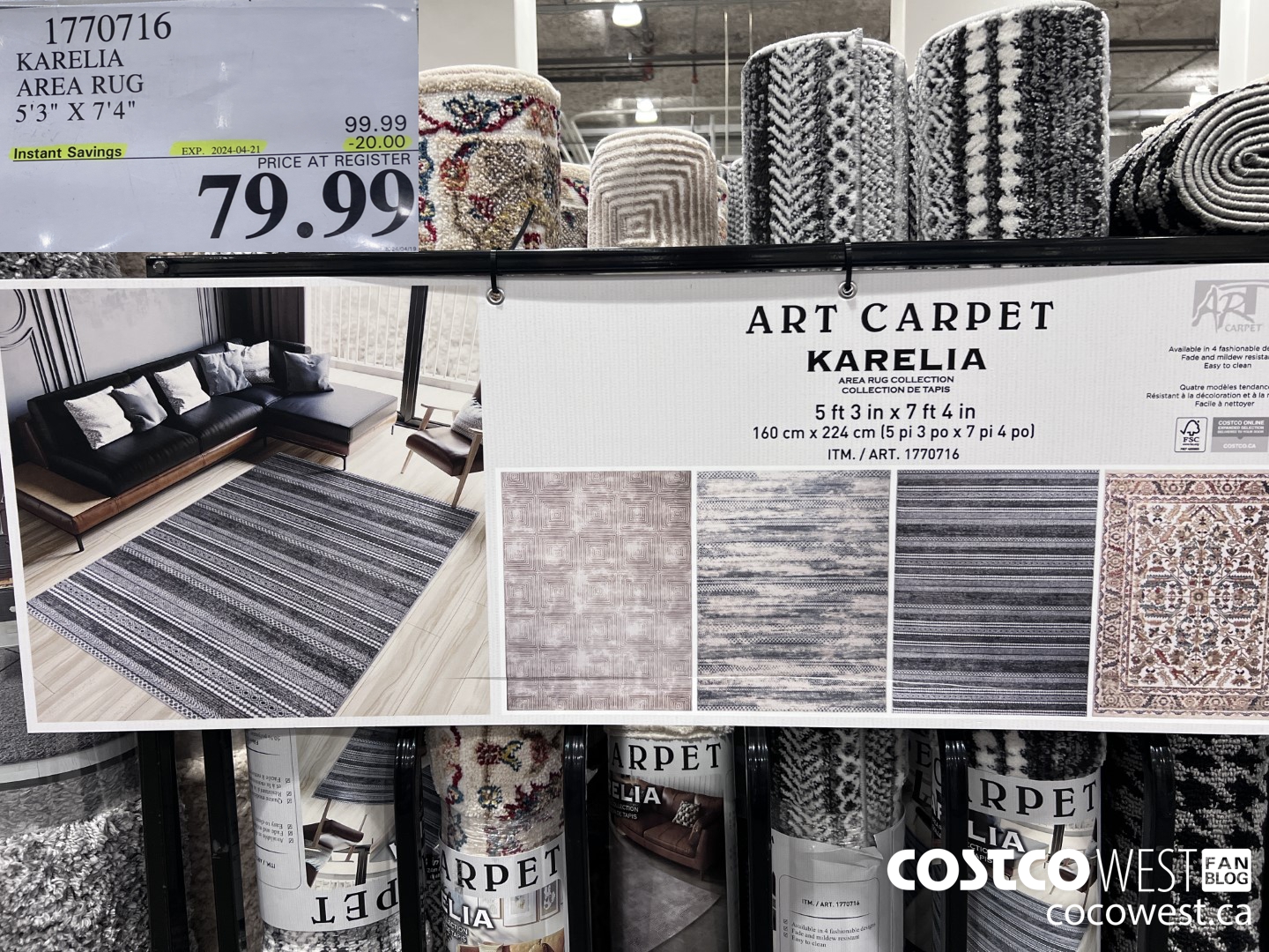 1770716 KARELIA AREA RUG 5'3