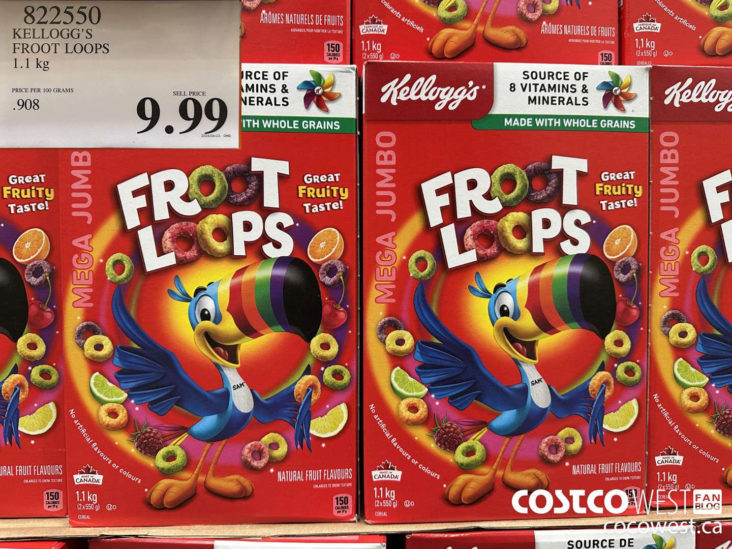 822550 KELLOGGS FROOT LOOPS 1.1 kg $9.99