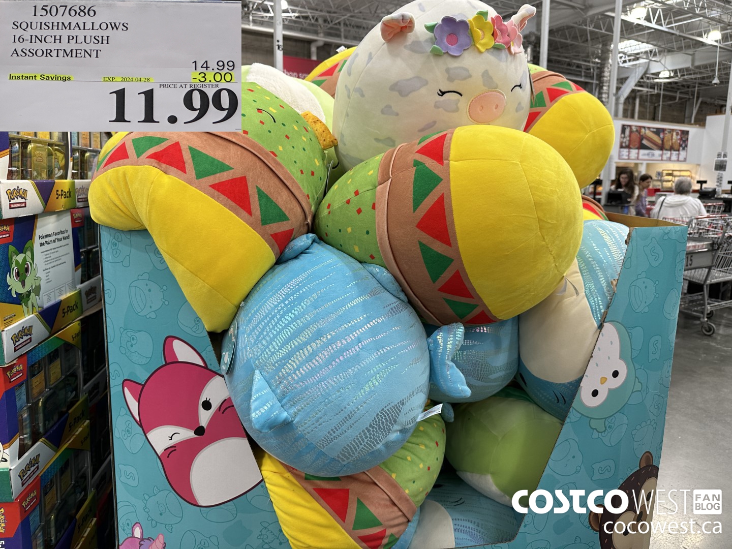 1507686 KELLYTOY SQUISHMALLOWS 16 INCH PLUSH ASSORTMENT ($3.00 INSTANT SAVINGS EXPIRES ON 2024-04-28) $11.99