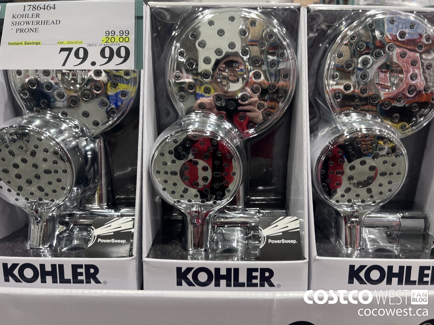 1786464 KOHLER SHOWERHEAD PRONE ($20.00 INSTANT SAVINGS EXPIRES ON 2024-05-05) $79.99