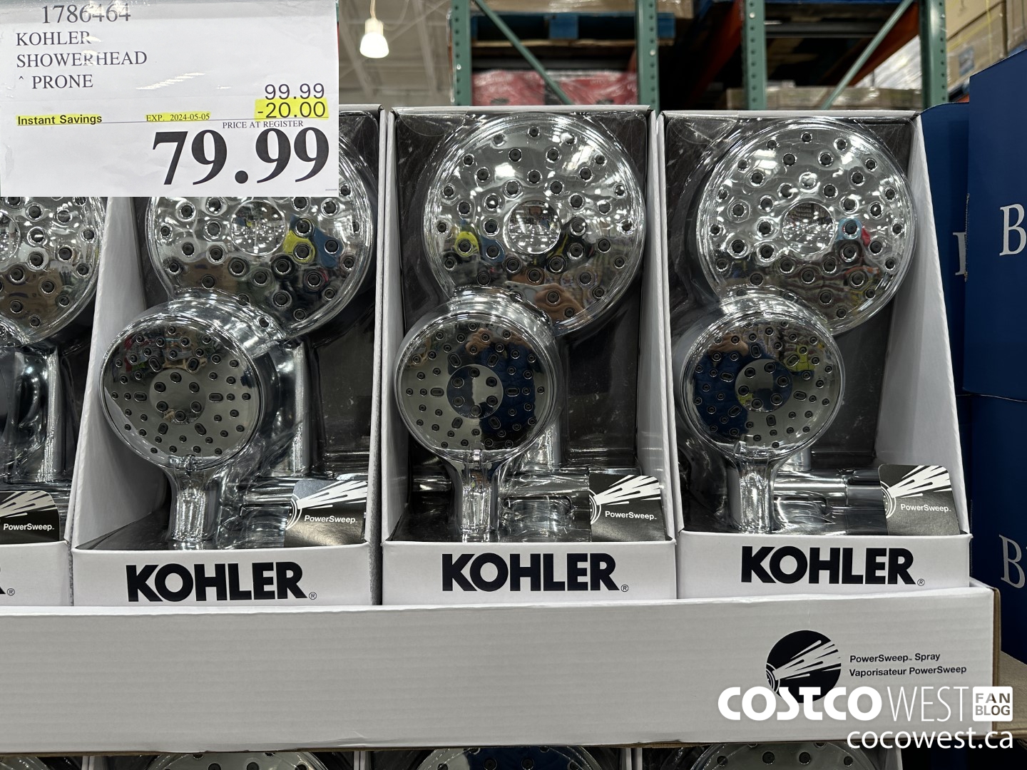 1786464 KOHLER SHOWERHEAD PRONE ($20.00 INSTANT SAVINGS EXPIRES ON 2024-05-05) $79.99