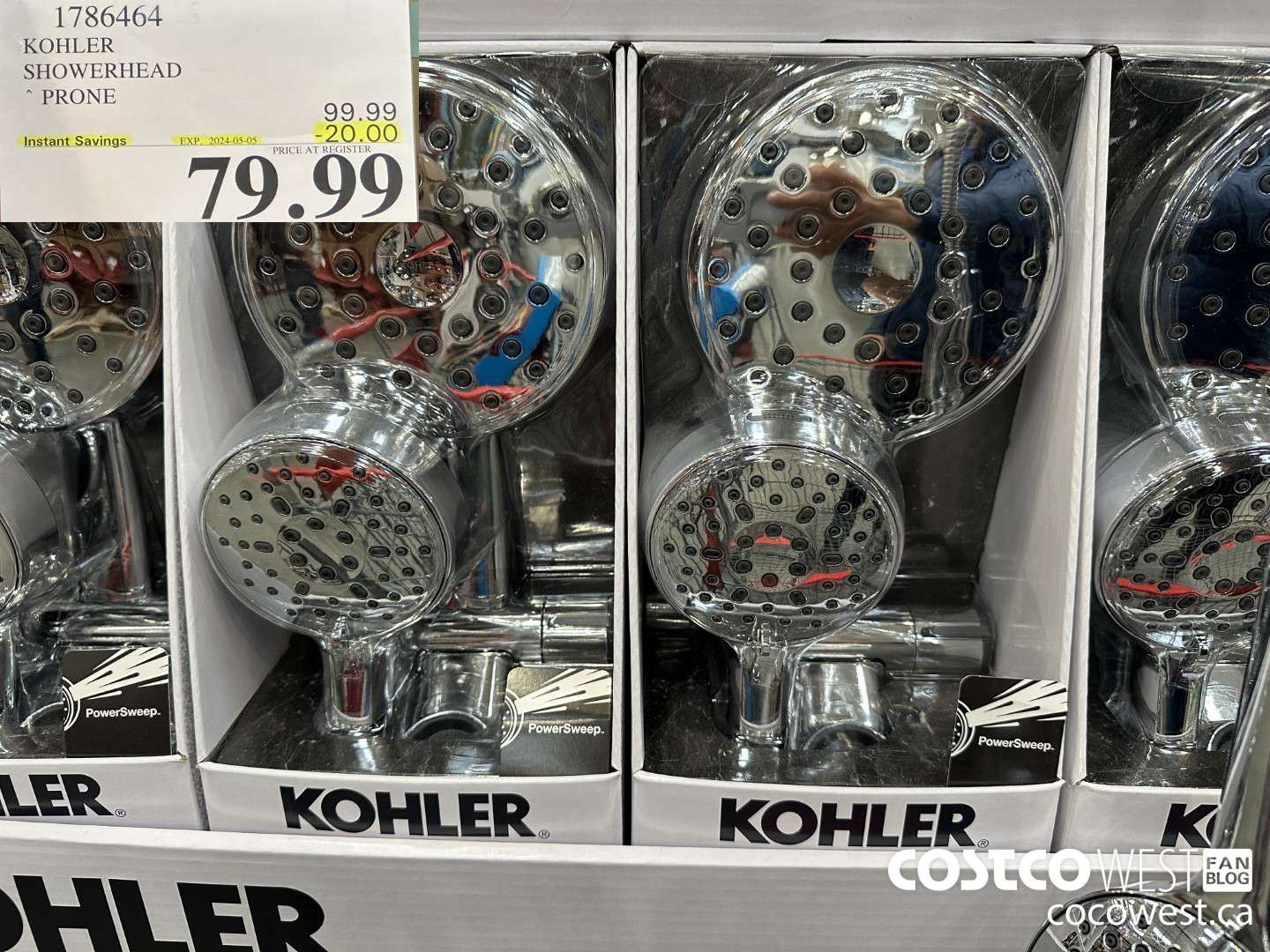 1786464 KOHLER SHOWERHEAD PRONE ($20.00 INSTANT SAVINGS EXPIRES ON 2024-05-05) $79.99
