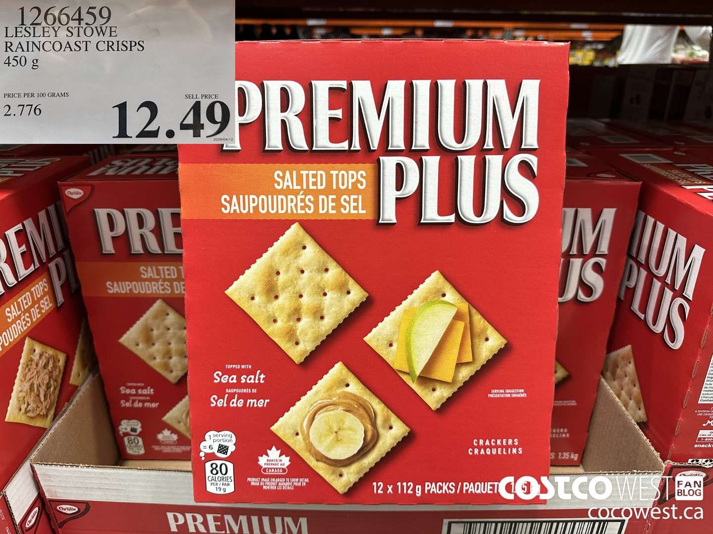 1266459 LESLEY STOWE RAINCOAST CRISPS 450 g $12.49