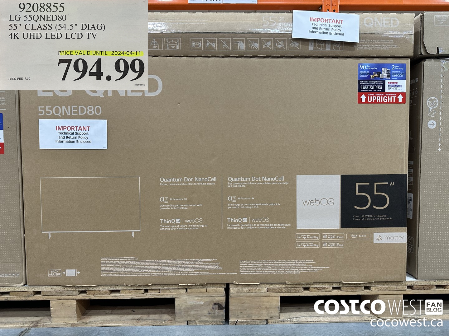 9208855 LG 55QNED80 55