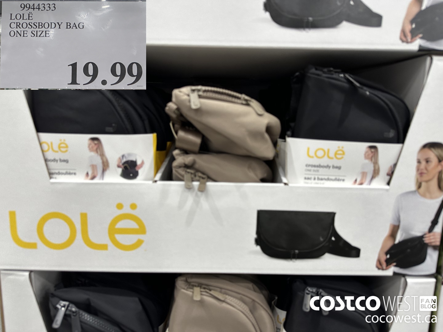 9944333 LOLE CROSSBODY BAG ONE SIZE $19.99