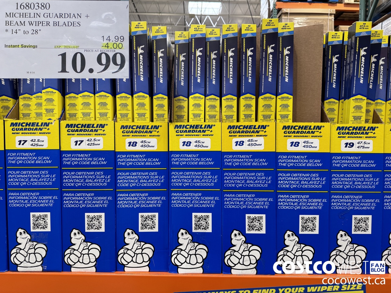 1680380 MICHELIN GUARDIAN + WIPER BEAM WIPER BLADES 14