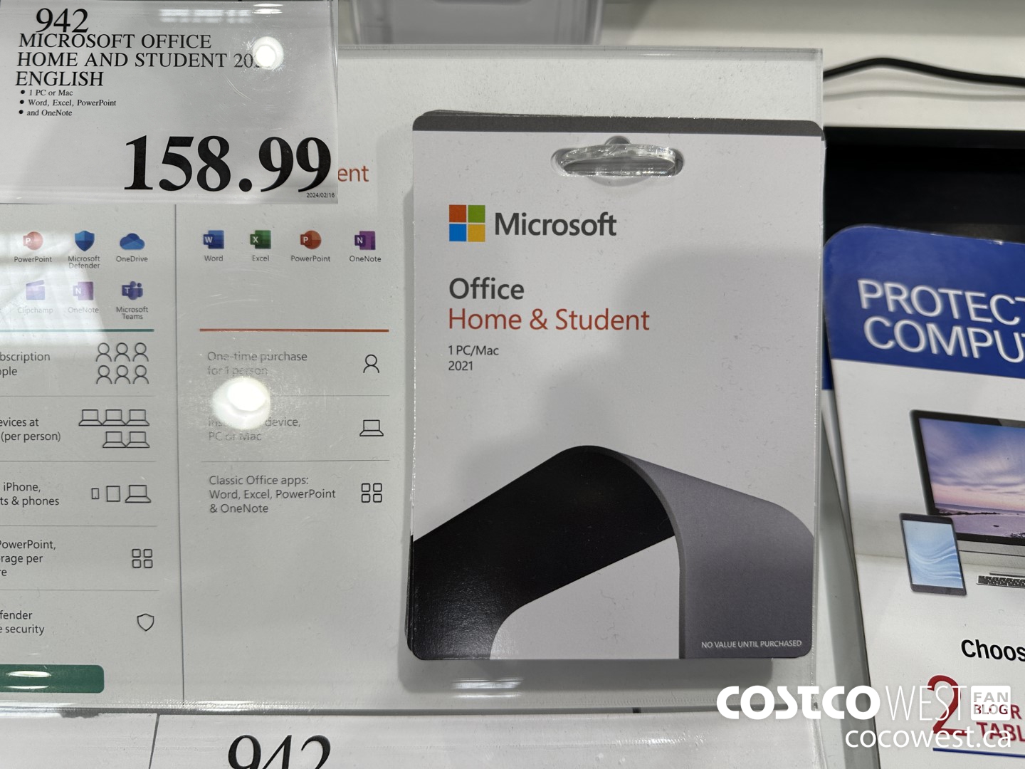 942 MICROSOFT OFFICE HOME AND STUDENT 2021 ENGLISH  $158.99