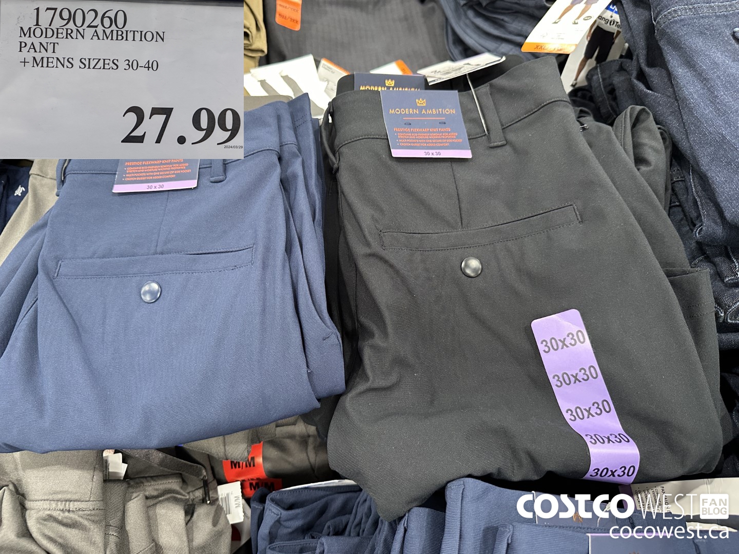 1790260 MODERN AMBITION PANT MENS SIZES 30-40 $27.99