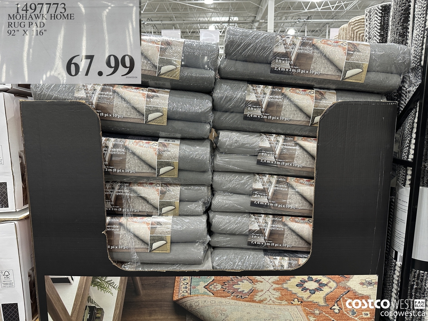 1497773 MOHAWK HOME RUG PAD 92