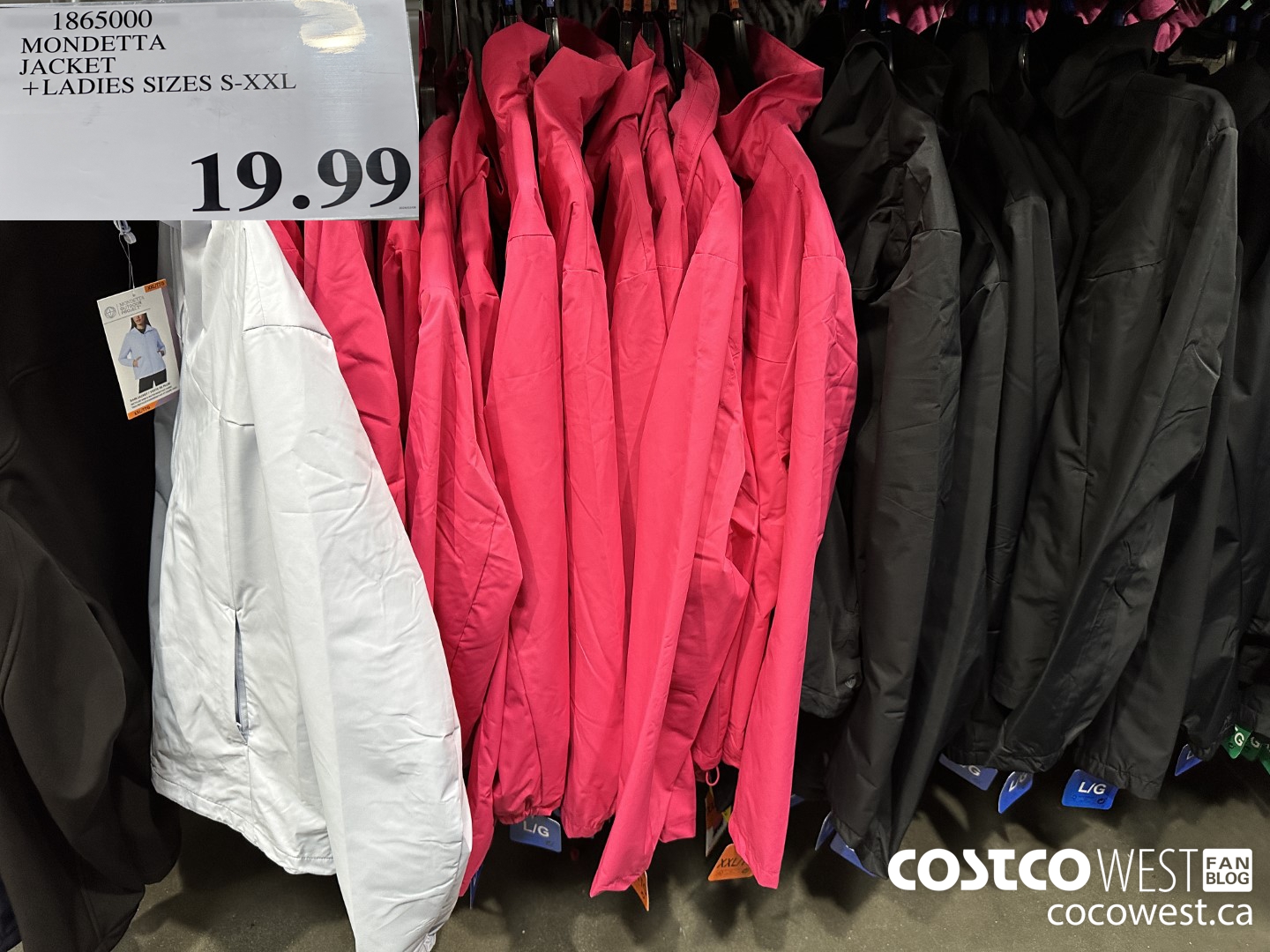 1865000 MONDETTA JACKET LADIES SIZES S-XXL $19.99