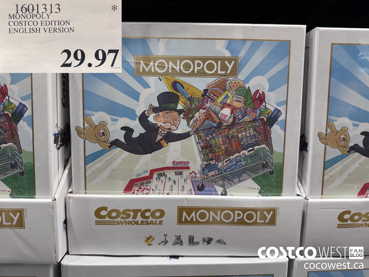 1601313 MONOPOLY COSTCO EDITION ENGLISH VERSION $29.97
