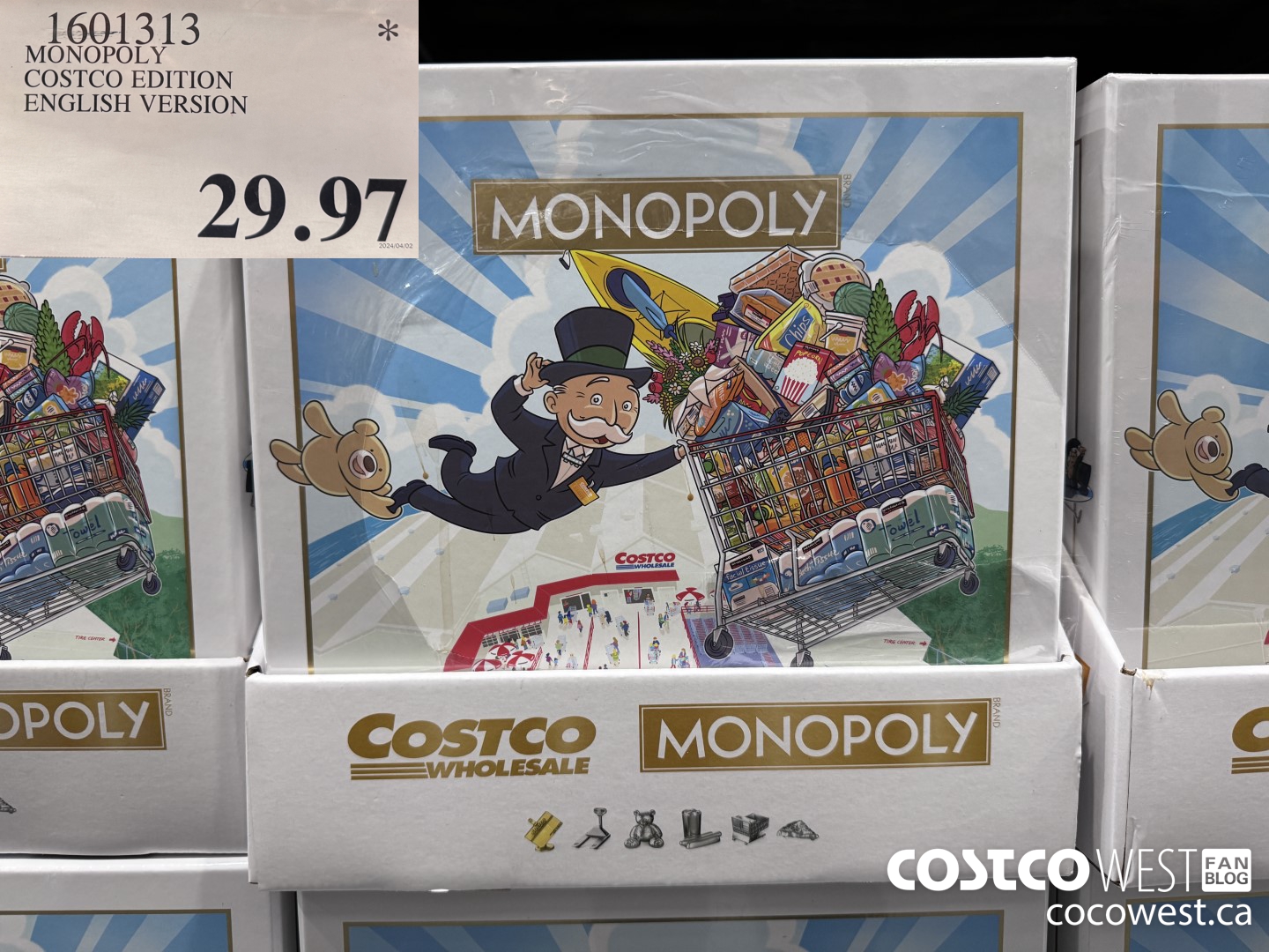 1601313 MONOPOLY COSTCO EDITION ENGLISH VERSION $29.97