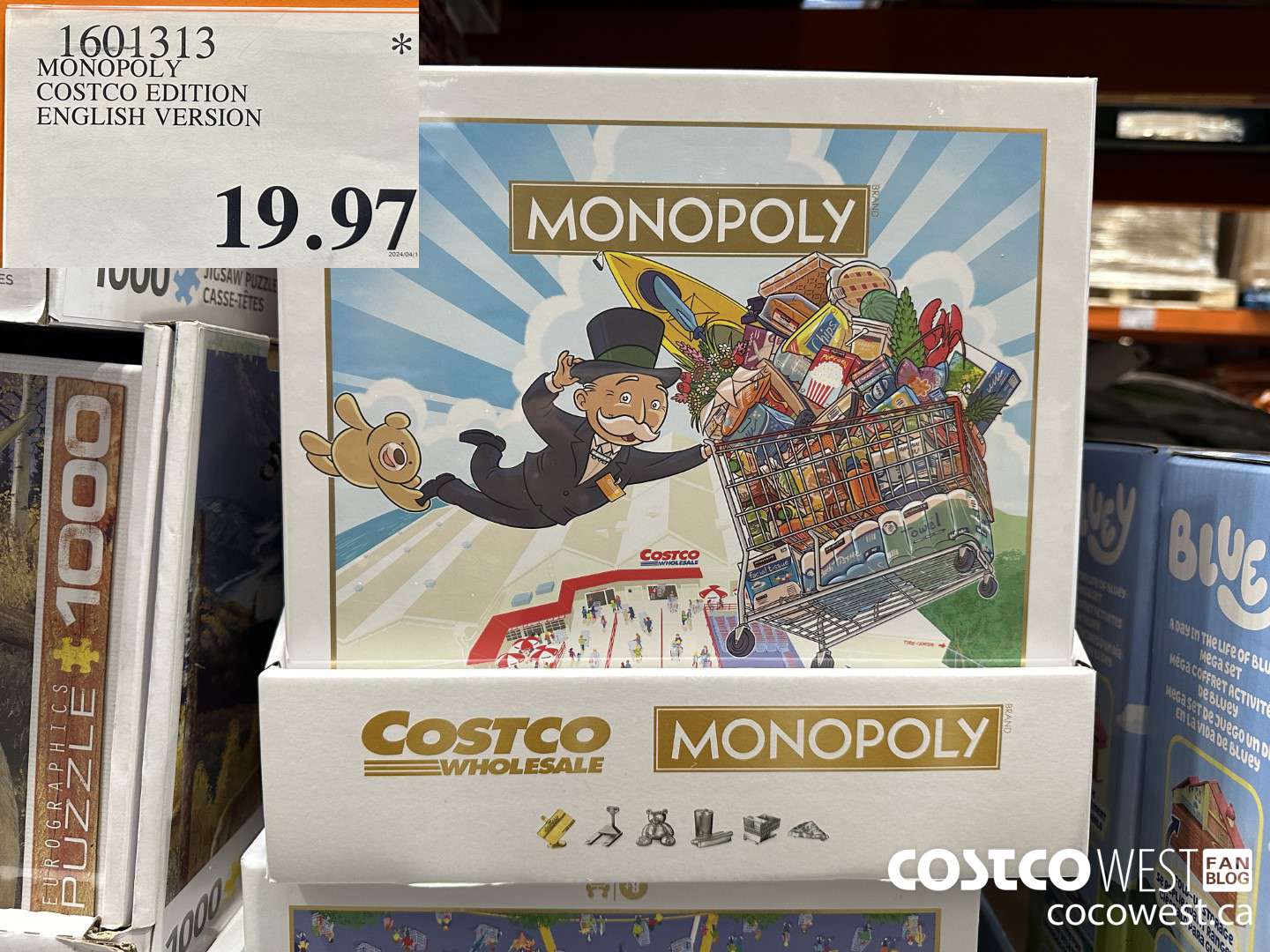 1601313 MONOPOLY COSTCO EDITION ENGLISH VERSION $19.97