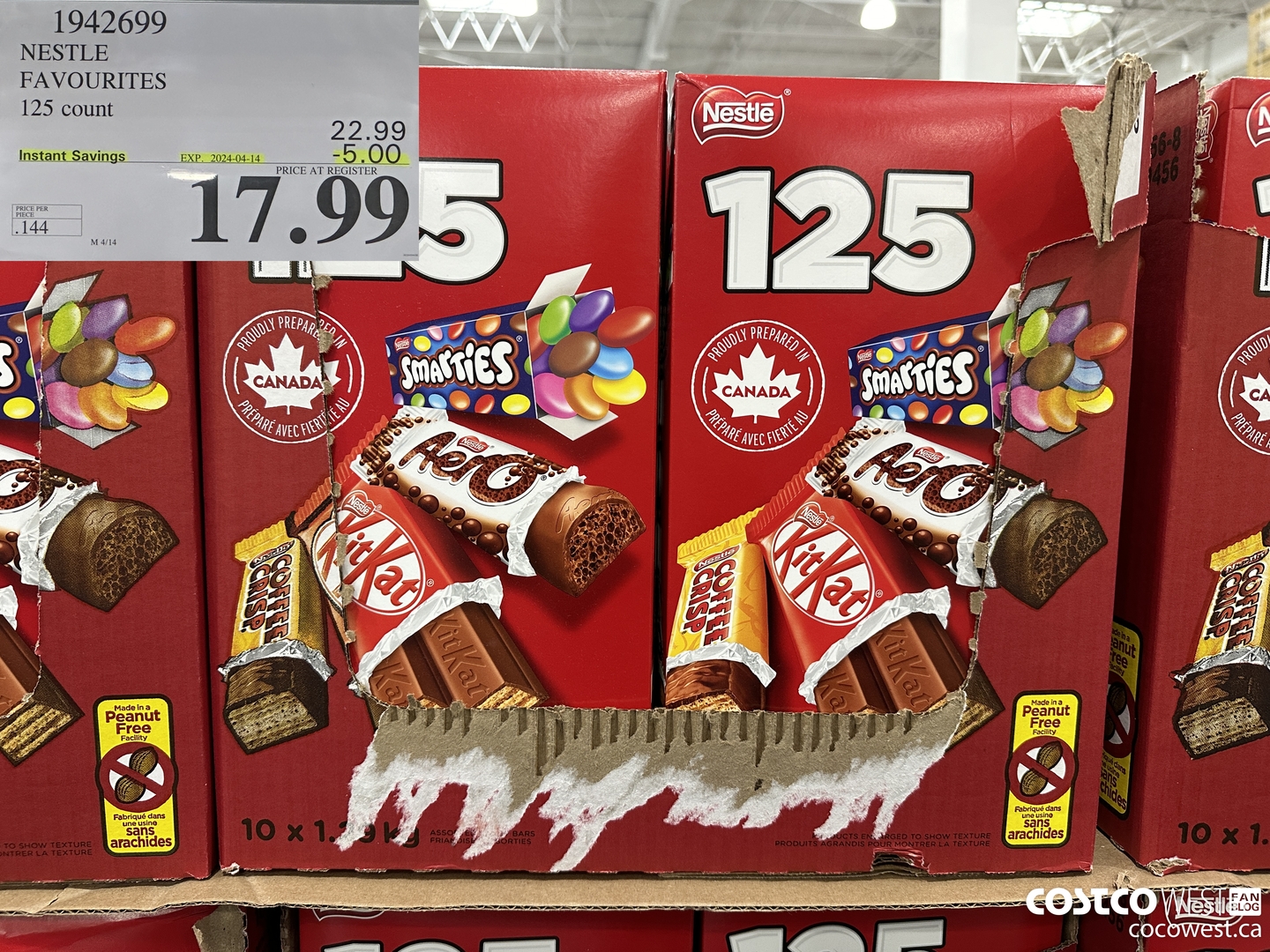 1942699 NESTLE FAVOURITES 125 count ($5.00 INSTANT SAVINGS EXPIRES ON 2024-04-14) $17.99