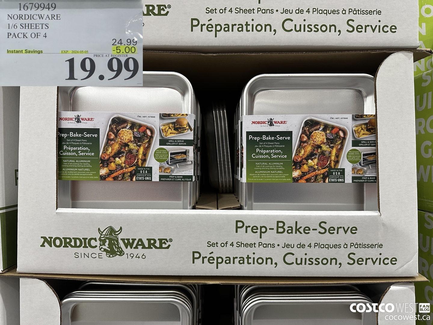 1679949 NORDICWARE 1/6 SHEETS PACK OF 4 ($5.00 INSTANT SAVINGS EXPIRES ON 2024-05-05) $19.99
