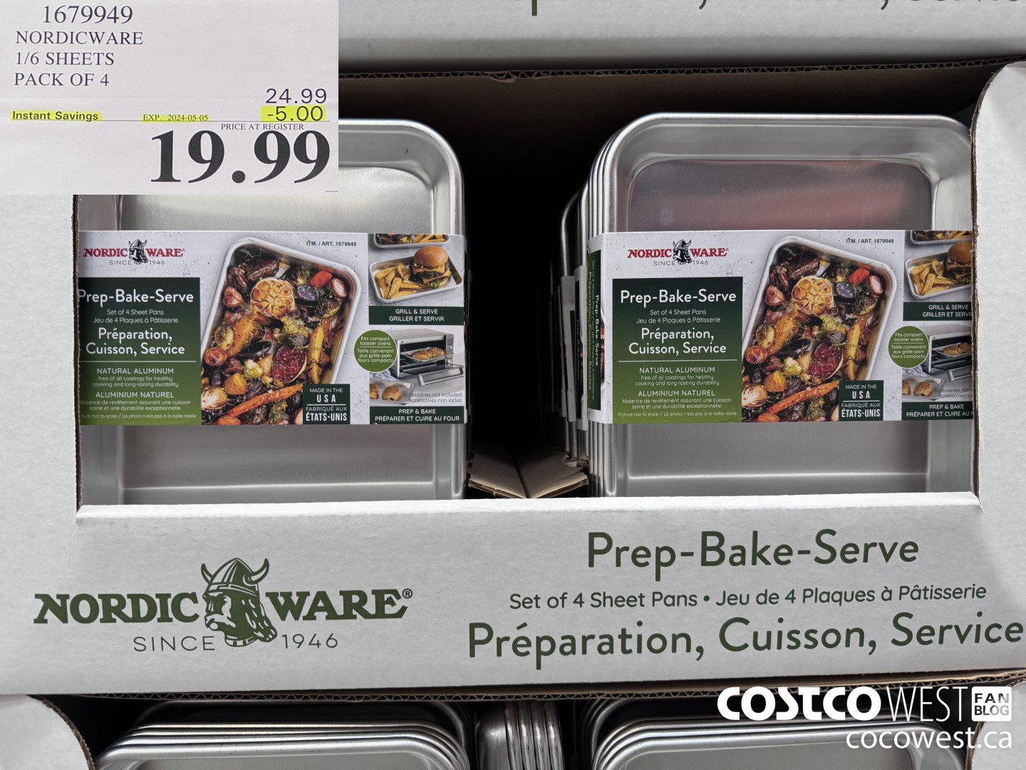 1679949 NORDICWARE 1/6 SHEETS PACK OF 4 ($5.00 INSTANT SAVINGS EXPIRES ON 2024-05-05) $19.99
