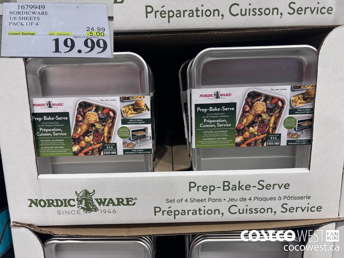 1679949 NORDICWARE 1/6 SHEETS PACK OF 4 ($5.00 INSTANT SAVINGS EXPIRES ON 2024-05-05) $19.99