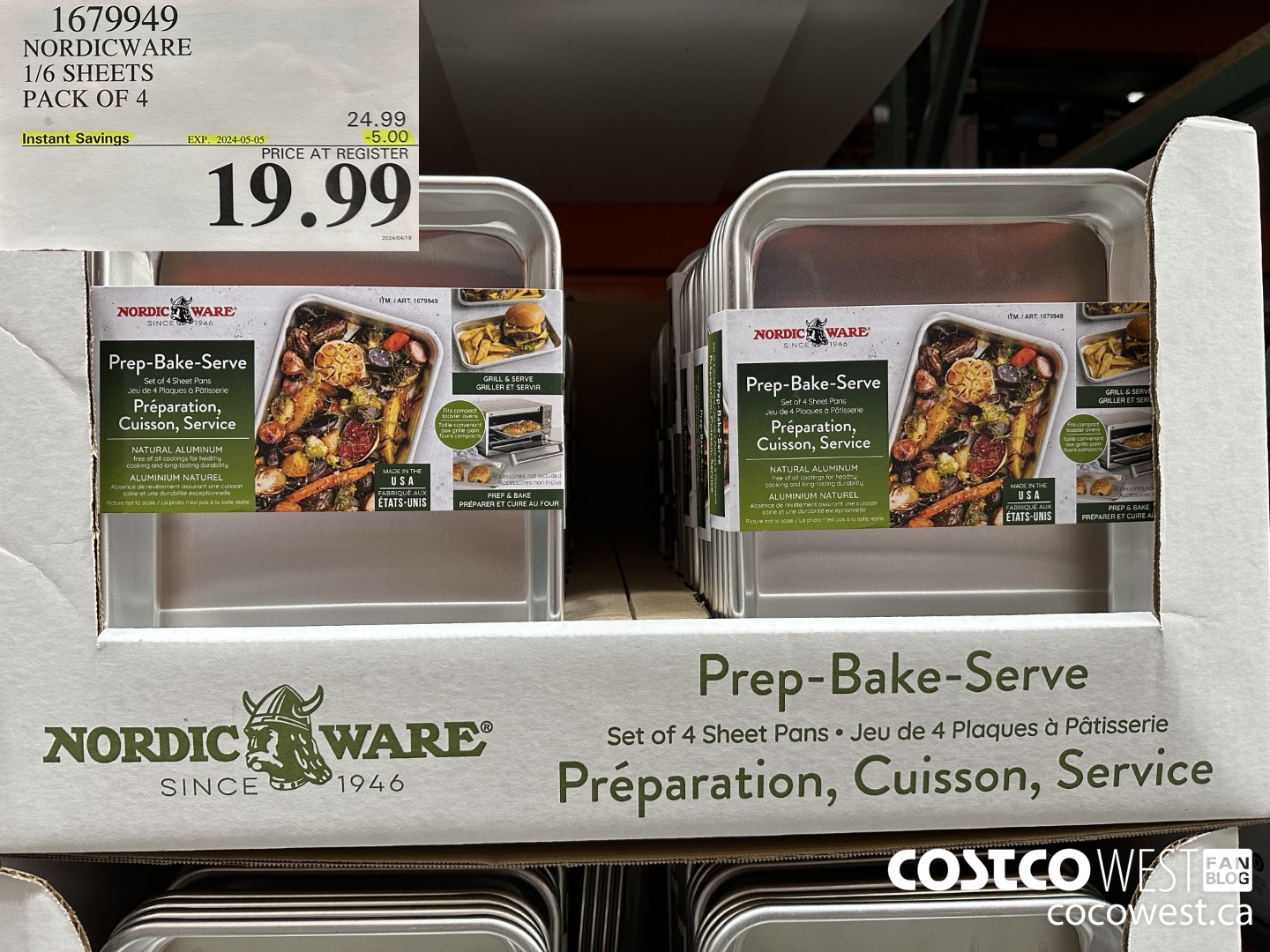 1679949 NORDICWARE 1/6 SHEETS PACK OF 4 ($5.00 INSTANT SAVINGS EXPIRES ON 2024-05-05) $19.99