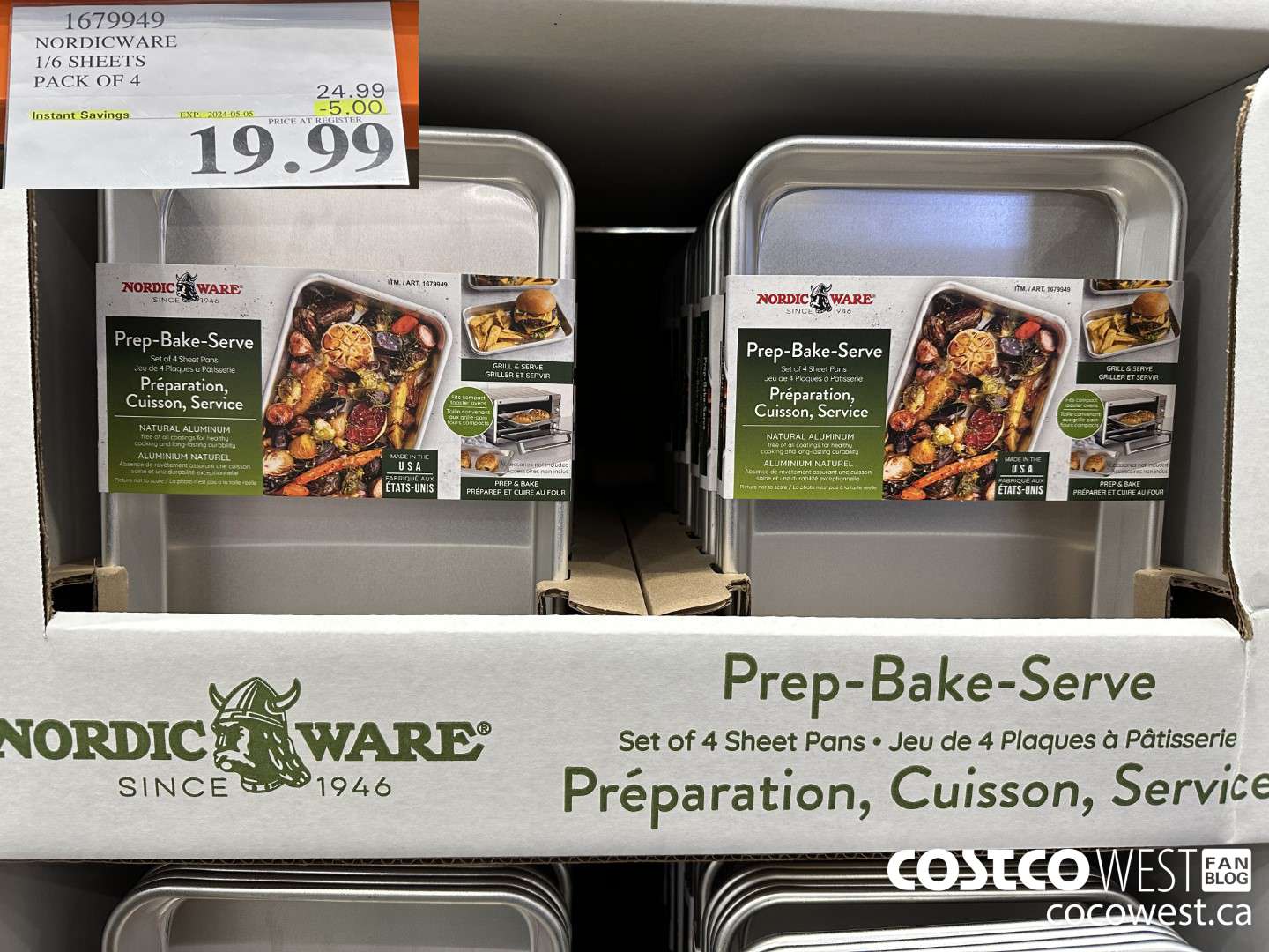 1679949 NORDICWARE 1/6 SHEETS PACK OF 4 ($5.00 INSTANT SAVINGS EXPIRES ON 2024-05-05) $19.99