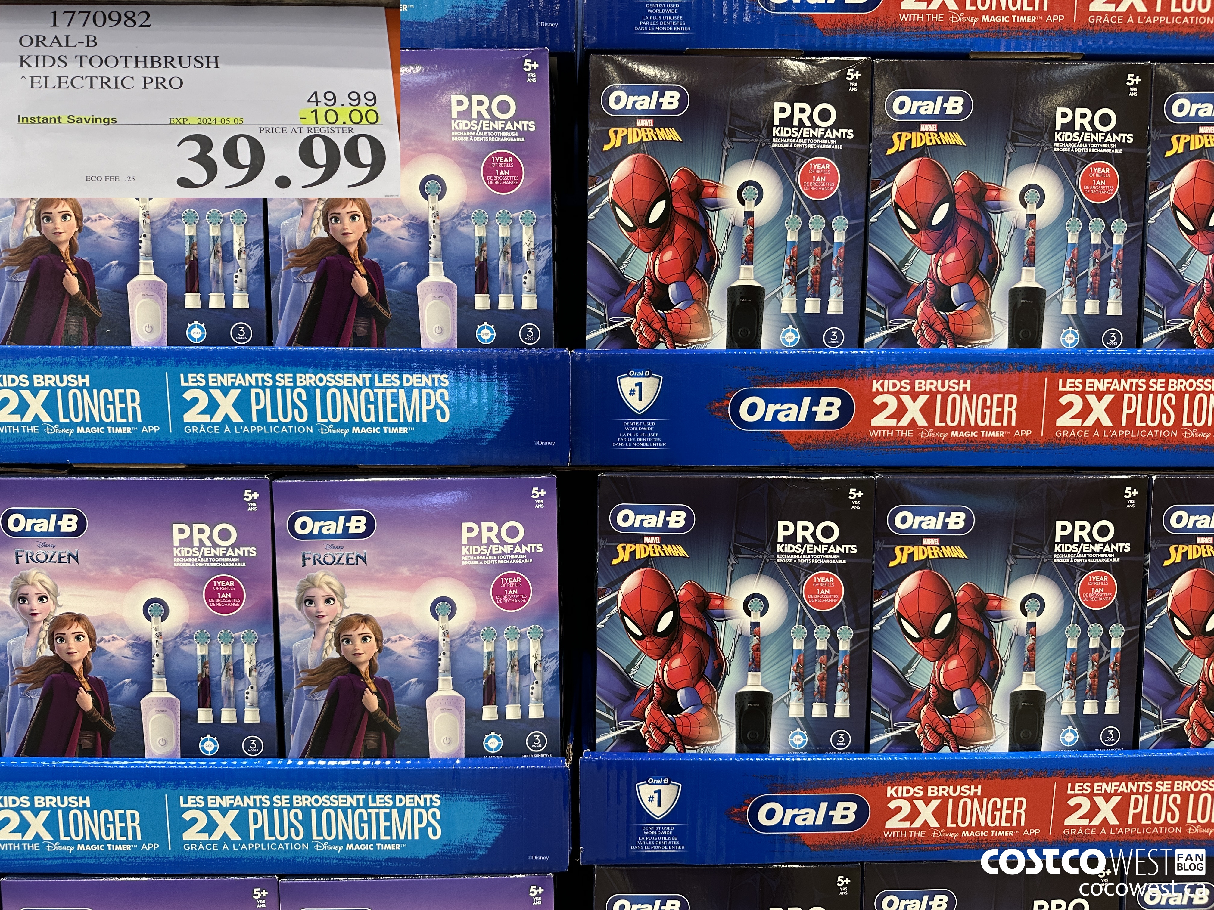 1770982 ORAL-B KIDS TOOTHBRUSH ELECTRIC PRO ($10.00 INSTANT SAVINGS EXPIRES ON 2024-05-05) $39.99