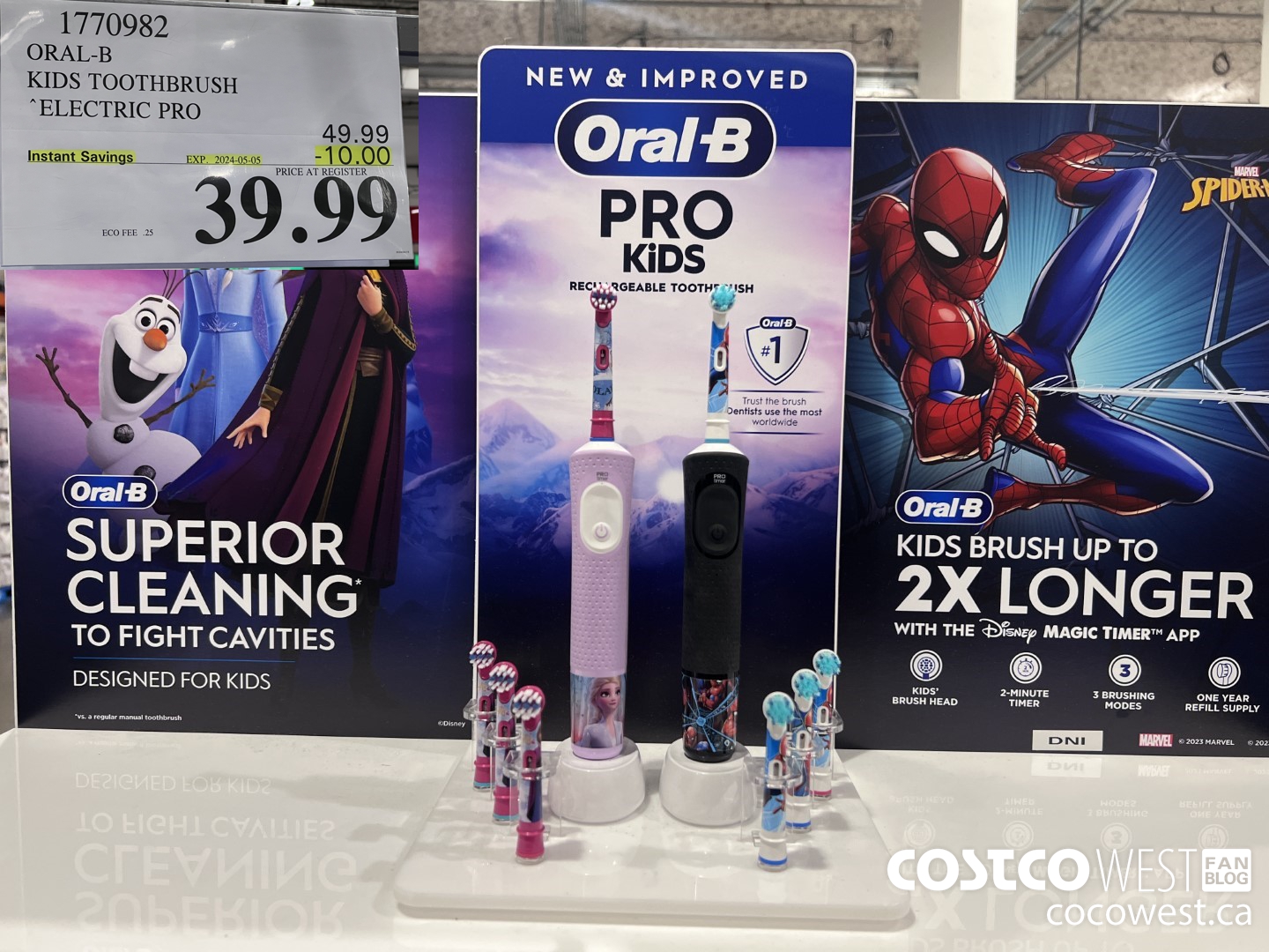 1770982 ORAL-B KIDS TOOTHBRUSH ELECTRIC PRO ($10.00 INSTANT SAVINGS EXPIRES ON 2024-05-05) $39.99