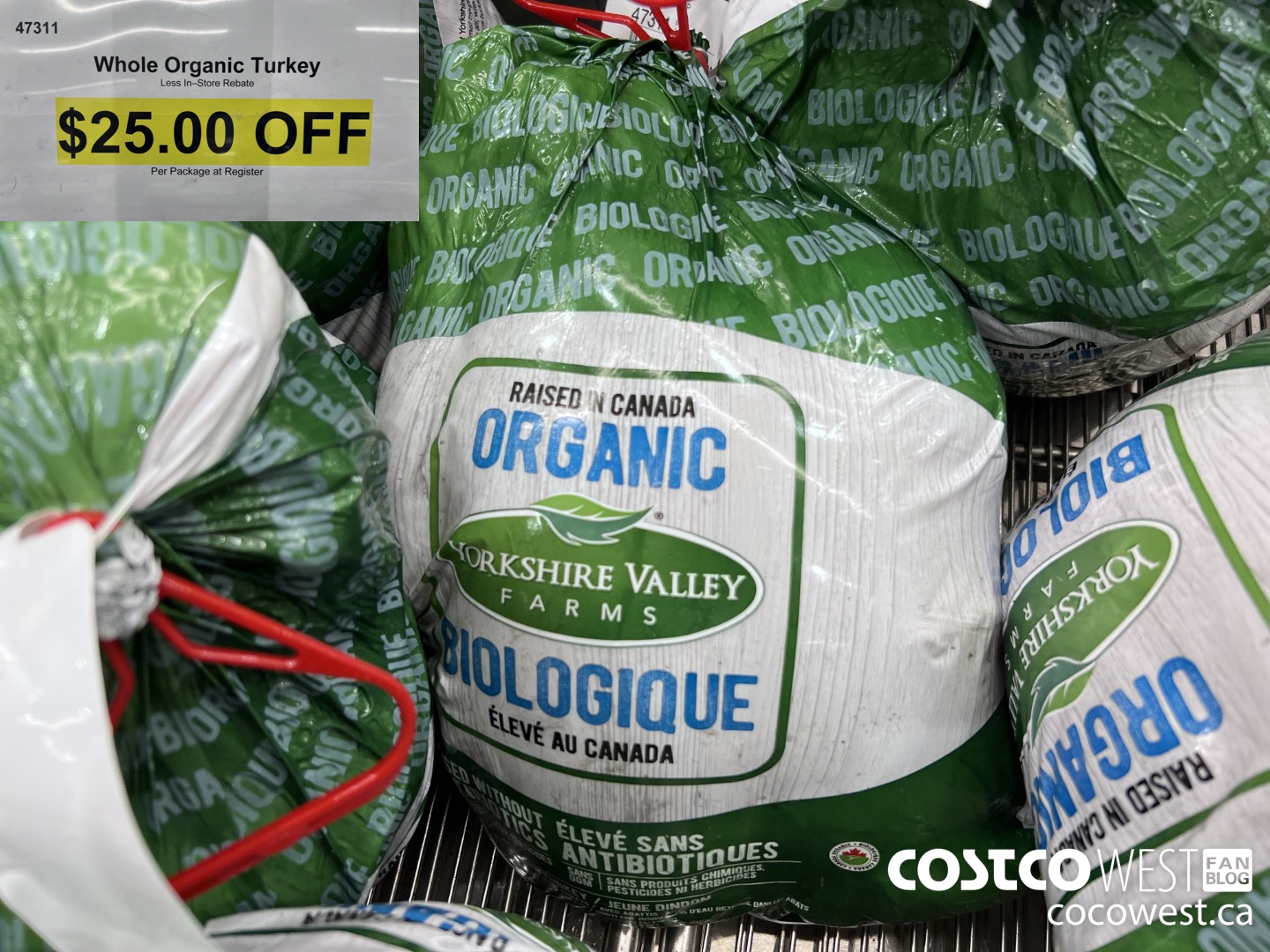 47311 ORGANIC WHOLE TURKEY ($25.00 INSTANT SAVINGS)