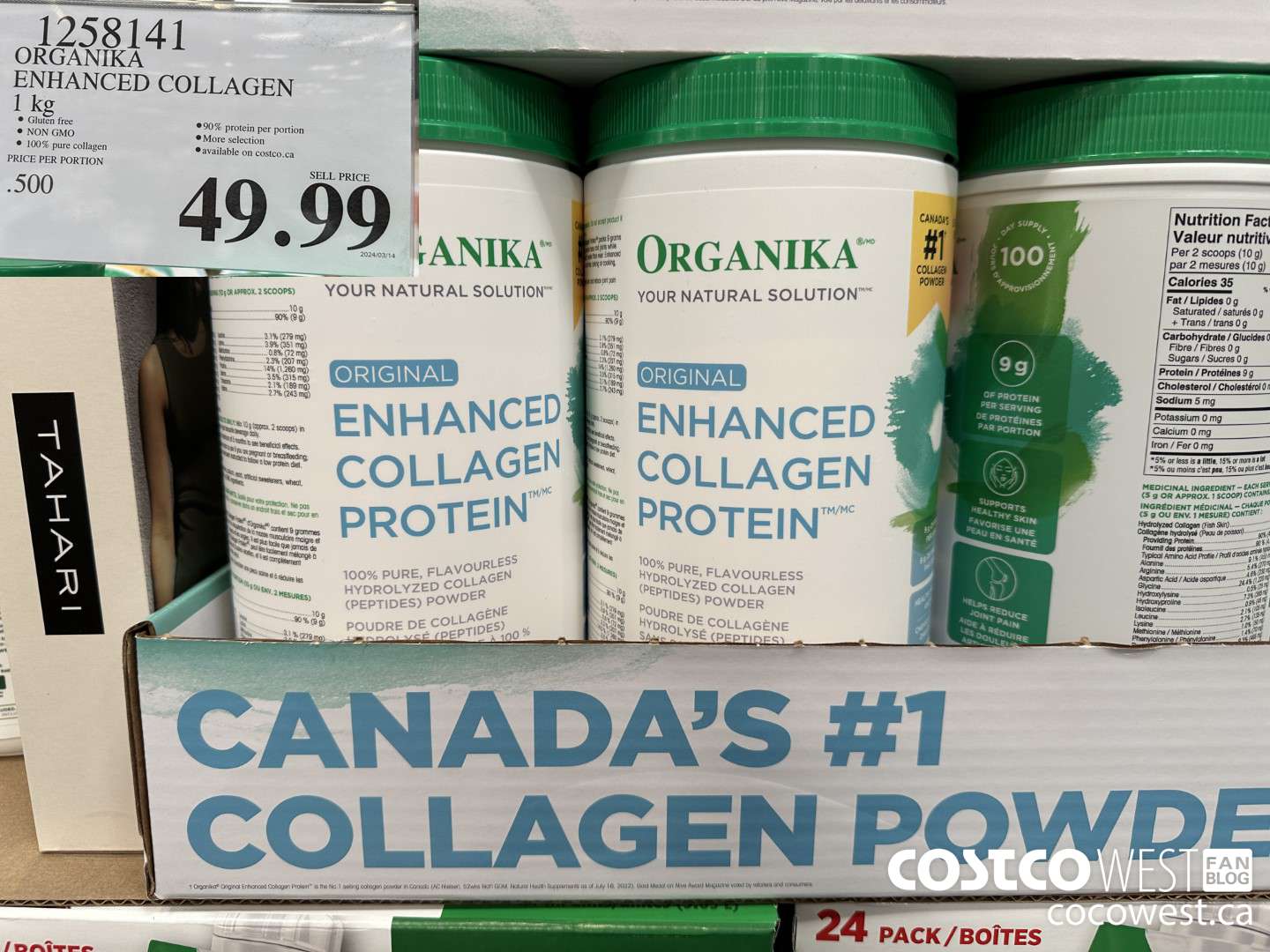 1258141 ORGANIKA ENHANCED COLLAGEN 1 kg $49.99