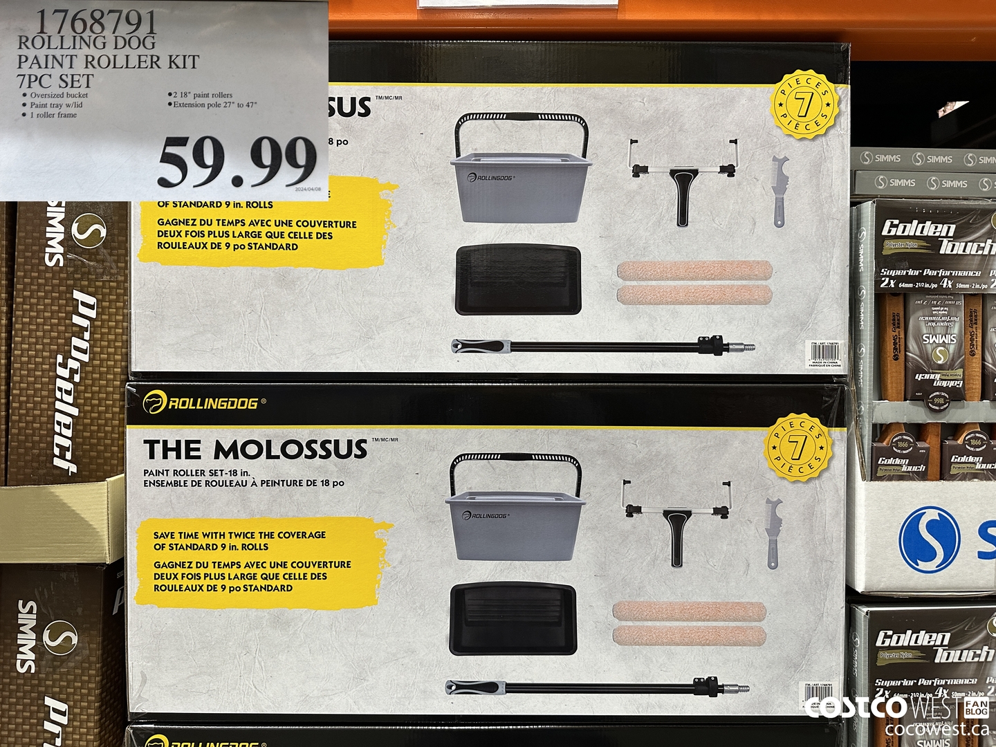 1768791 PAINT ROLLER KIT 7PC SET $59.99