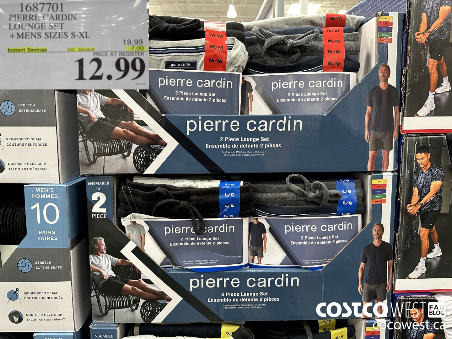 1687701 PIERRE CARDIN LOUNGE SET MENS SIZES S-XXL ($7.00 INSTANT SAVINGS EXPIRES ON 2024-04-28) $12.99