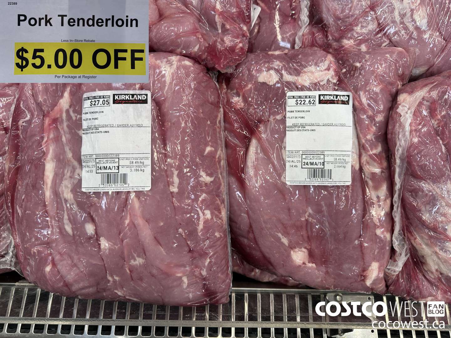 22389 PORK TENDERLOIN ($5.00 INSTANT SAVINGS)