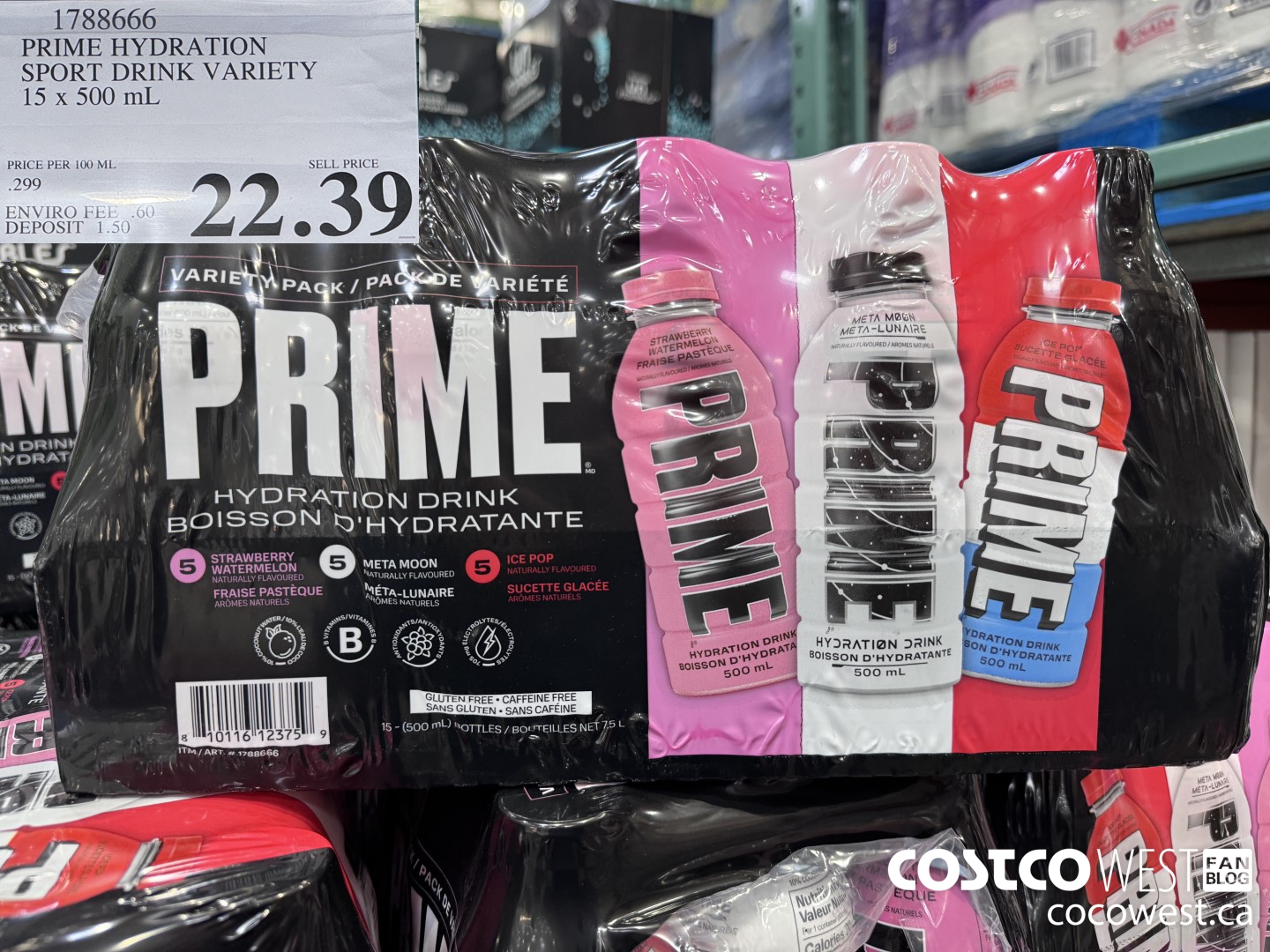 1788666 PRIME HYDRATION SPORT DRINK VARIETY 15 x 500 mL $22.39