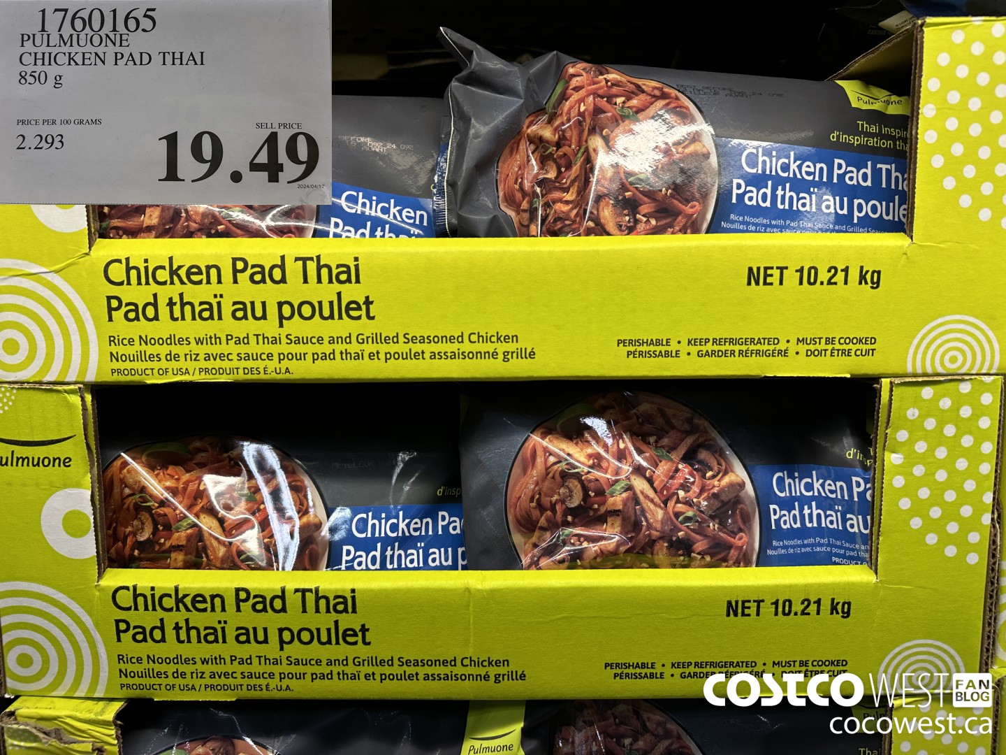 1760165 PULMUONE CHICKEN PAD THAI 850 g $19.49