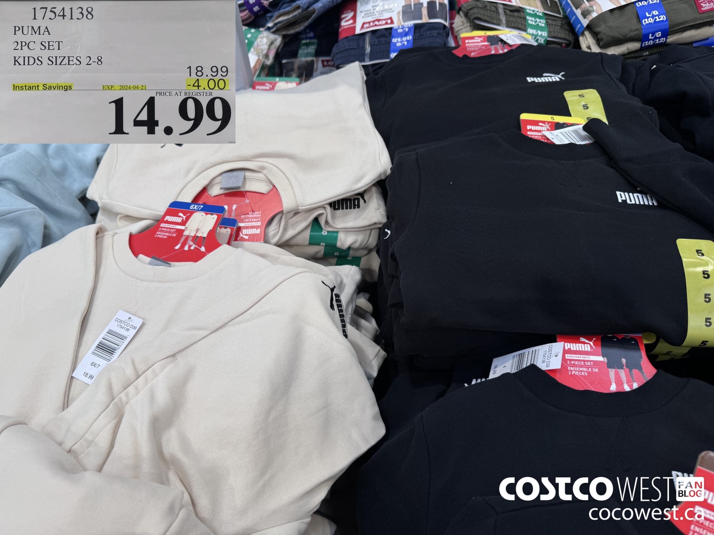 1754138 PUMA 2PC SET KIDS SIZES 2-8 ($4.00 INSTANT SAVINGS EXPIRES ON 2024-04-21) $14.99