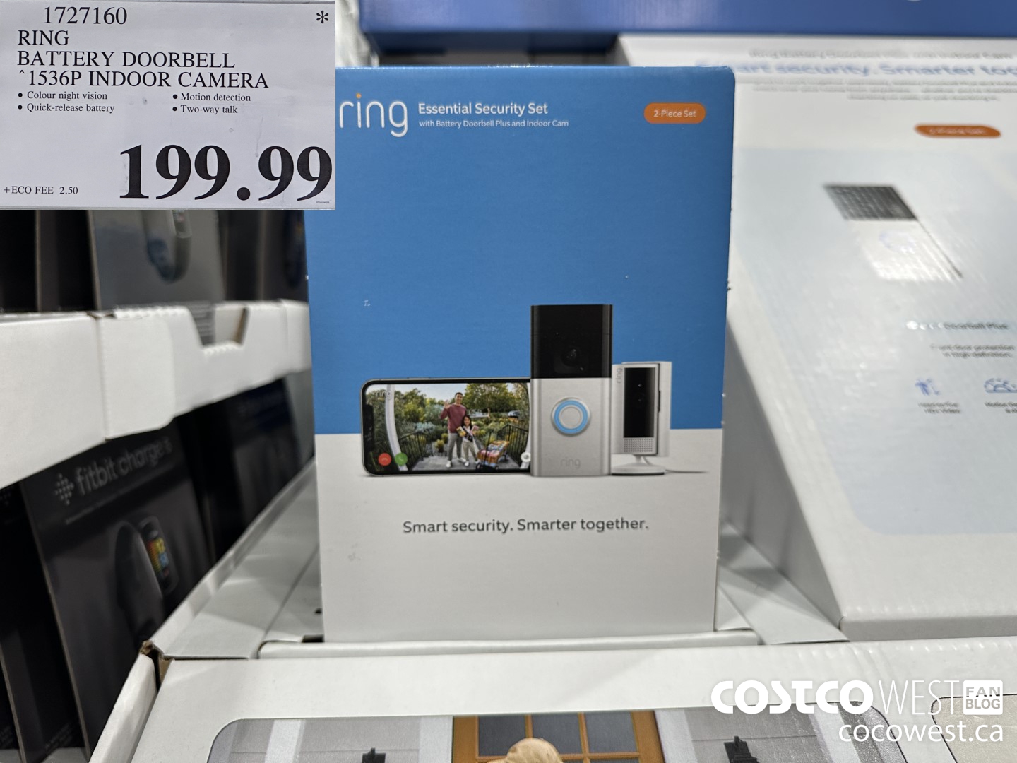 1727160 RING BATTERY DOORBELL 1536P INDOOR CAMERA $199.99