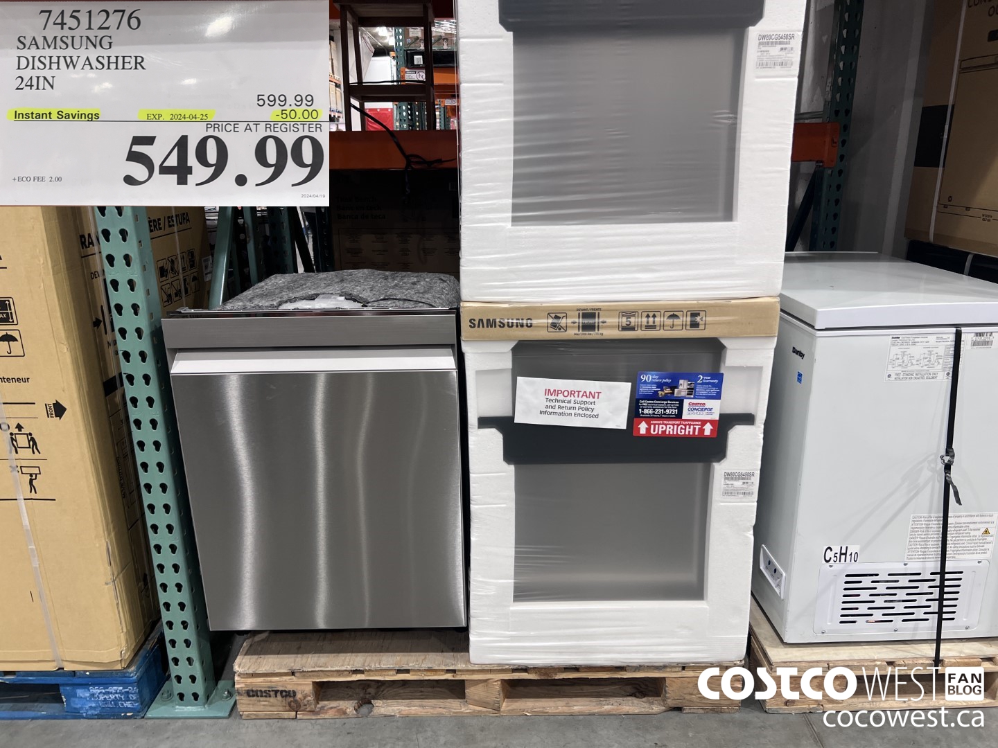 7451276 SAMSUNG DISHWASHER 24IN ($50.00 INSTANT SAVINGS EXPIRES ON 2024-04-25) $549.99