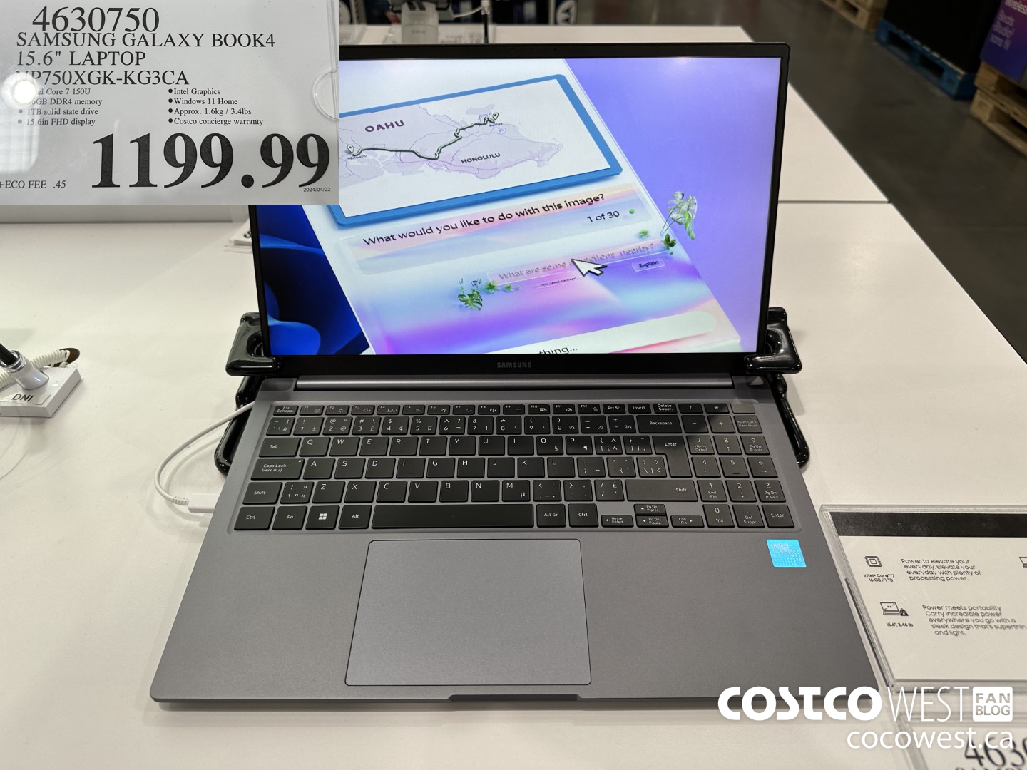 4630750 SAMSUNG GALAXY BOOK4 15.6