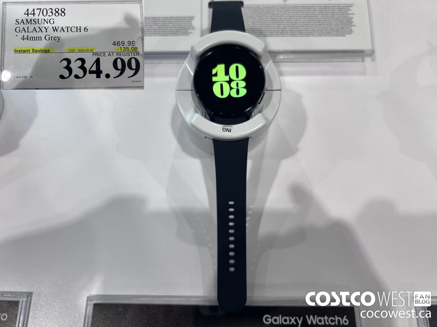 4470388 SAMSUNG GALAXY WATCH 6 44MM GREY ($135.00 INSTANT SAVINGS EXPIRES ON 2024-05-05) $334.99
