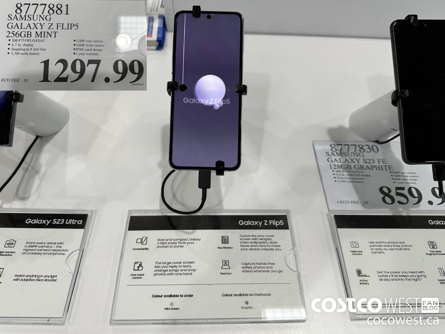 8777881 SAMSUNG GALAXY Z FLIP5 256GB MINT $1297.99